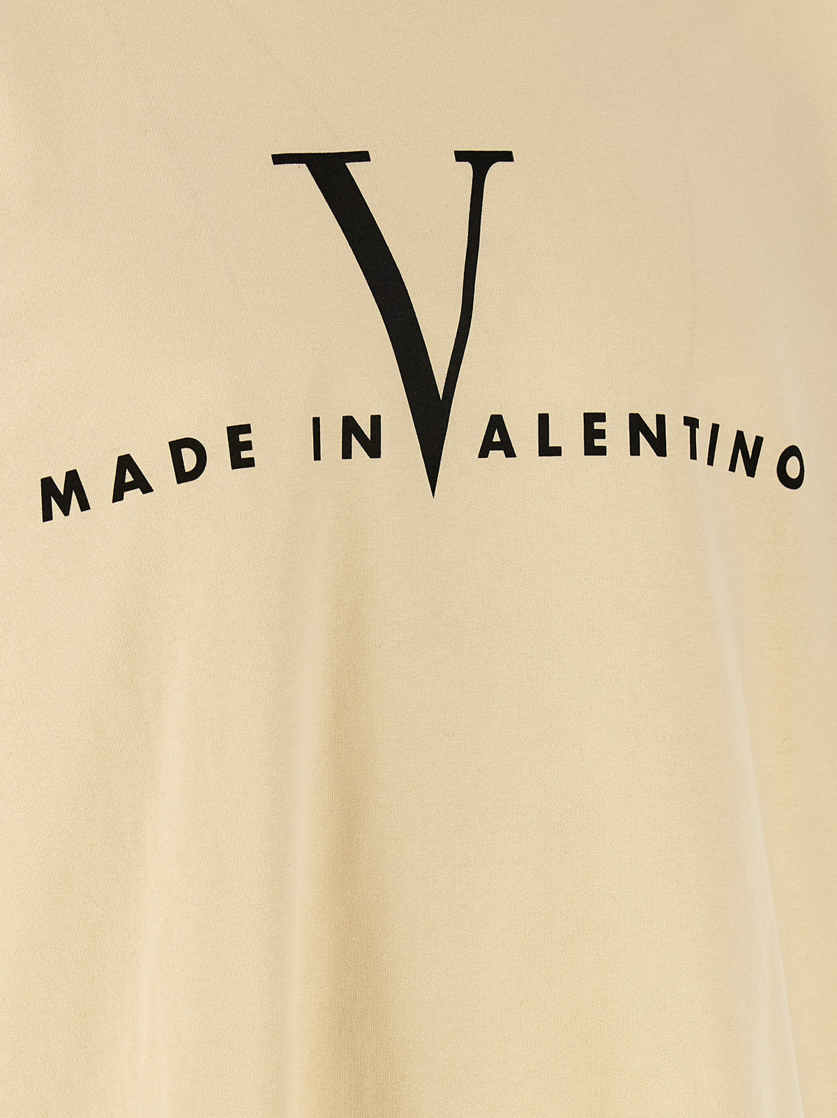 Valentino Garavani Beige Cotton Men's T-Shirt