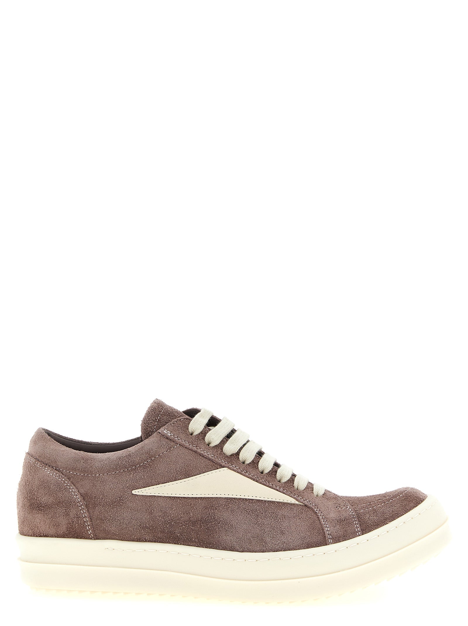 Rick Owens Purple Calfskin Low Top Men's Sneakers