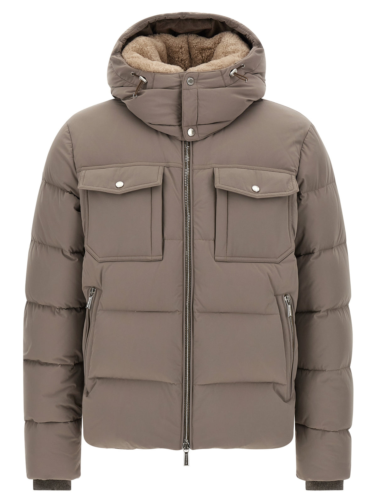 MooRER Gray Wool Men's Bomber