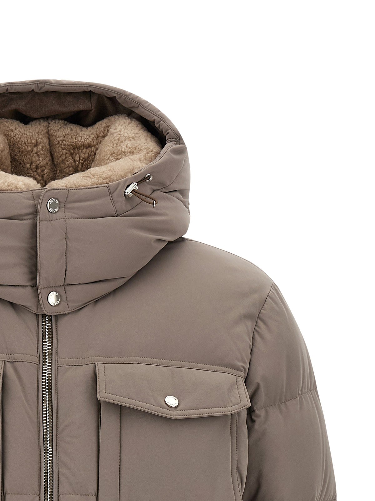 MooRER Gray Wool Men's Bomber