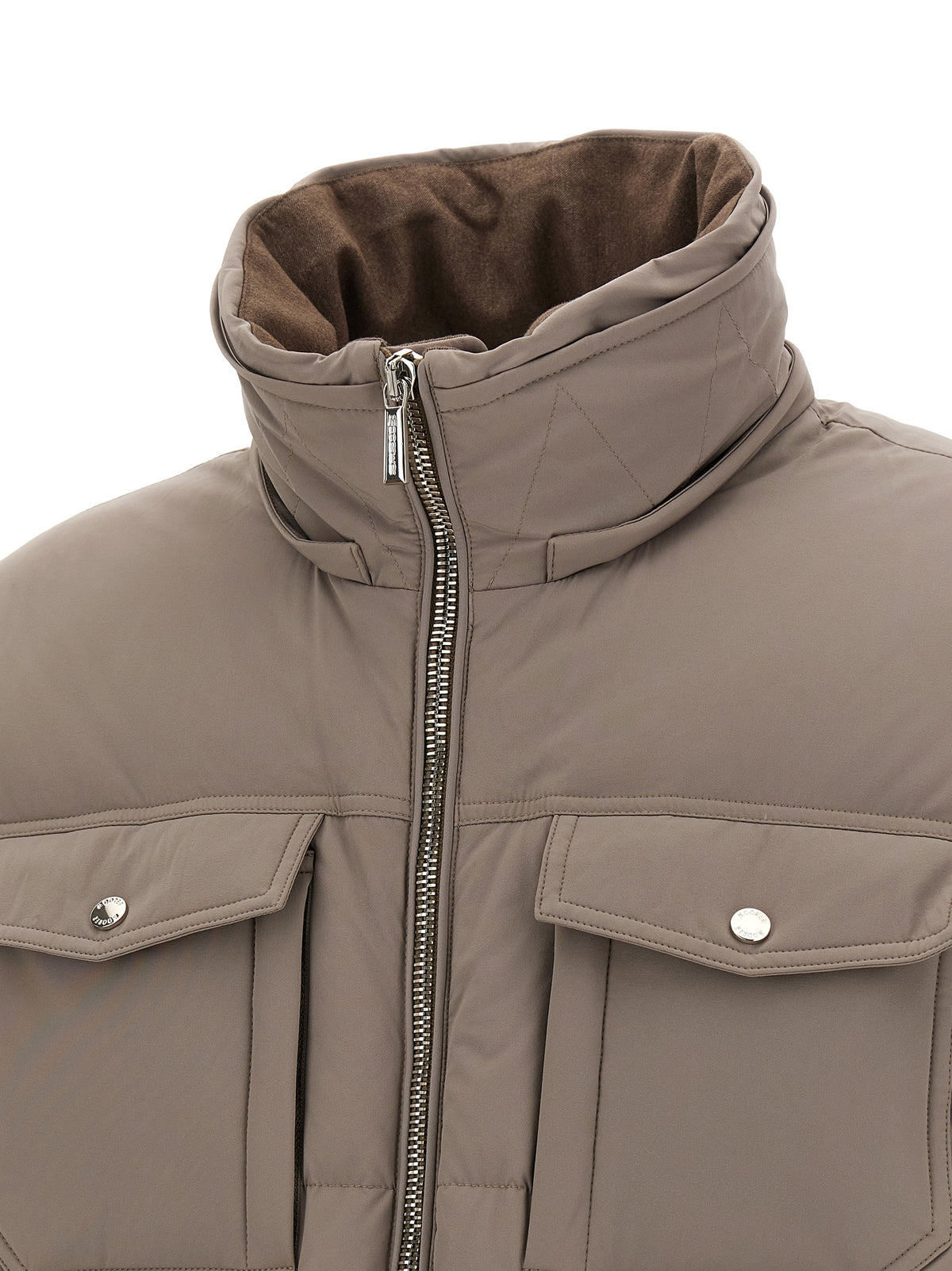 MooRER Gray Wool Men's Bomber