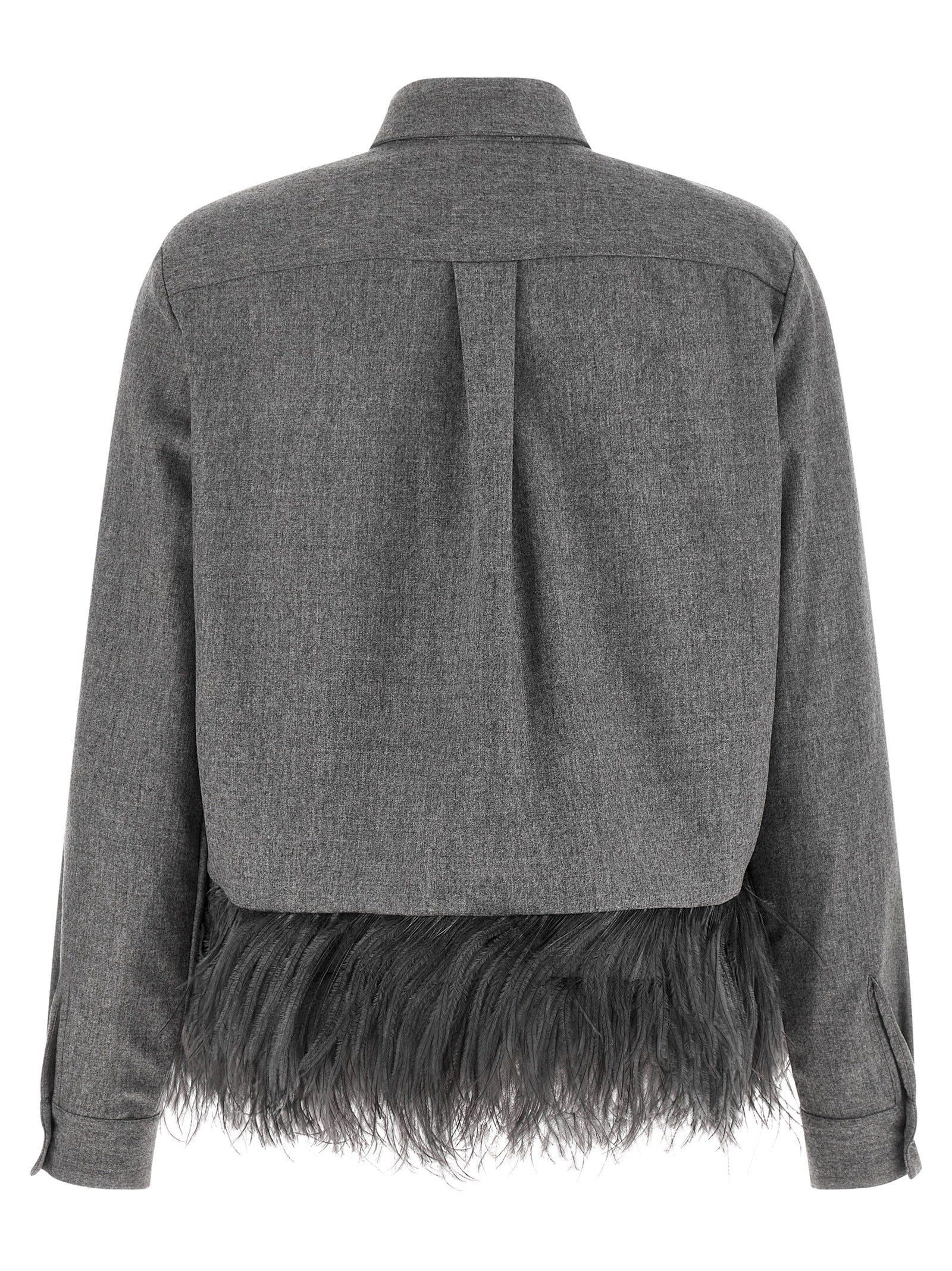 Fabiana Filippi Gray Virgin Wool Women's Blouse