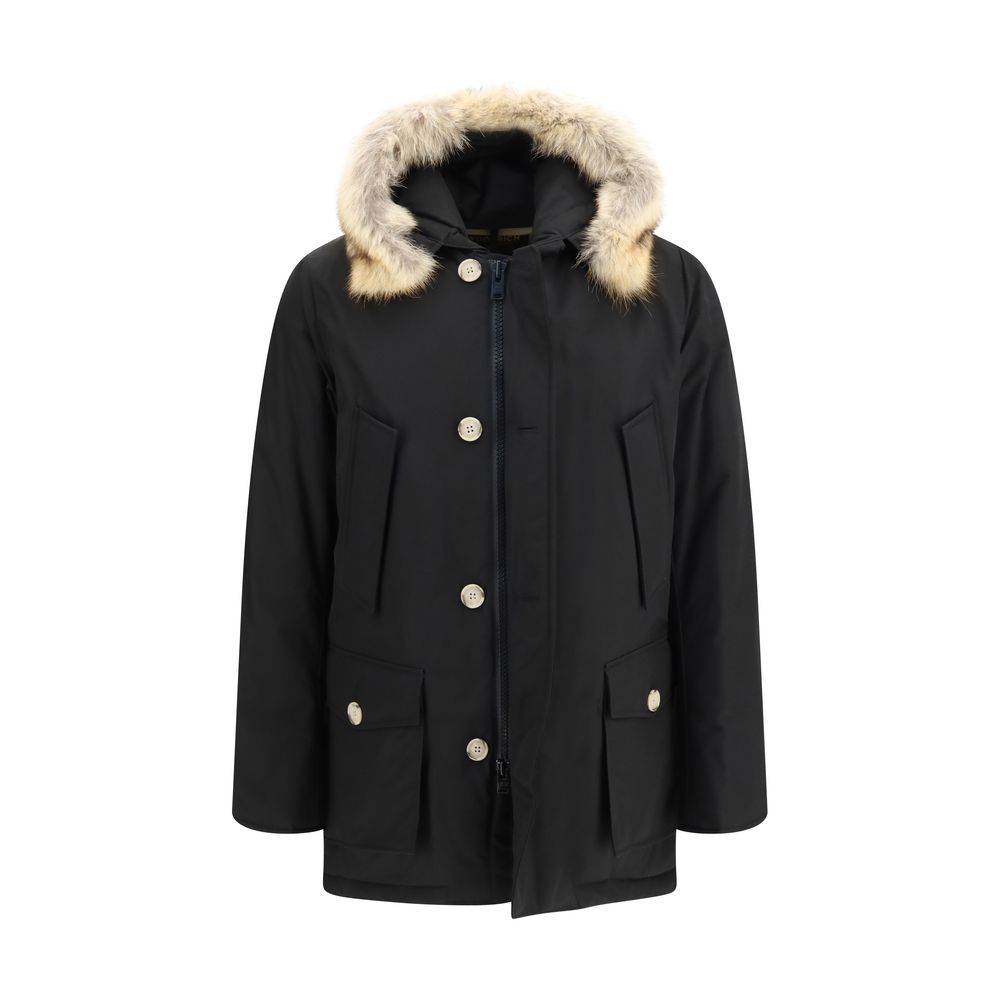 Woolrich Black Polyamide Men's Coat