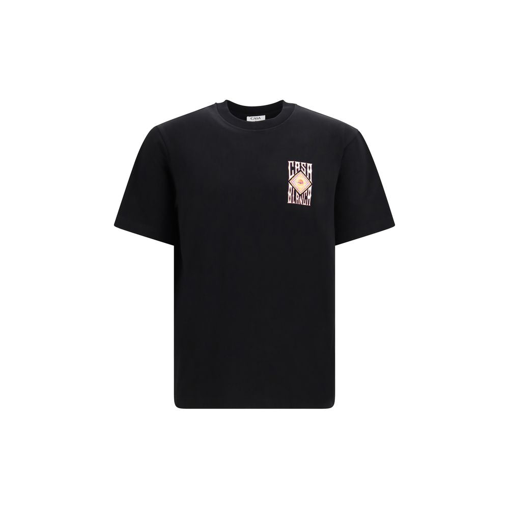Casablanca Black Cotton Men's T-Shirt
