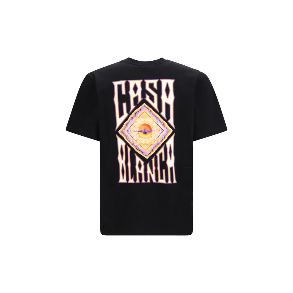 Casablanca Black Cotton Men's T-Shirt