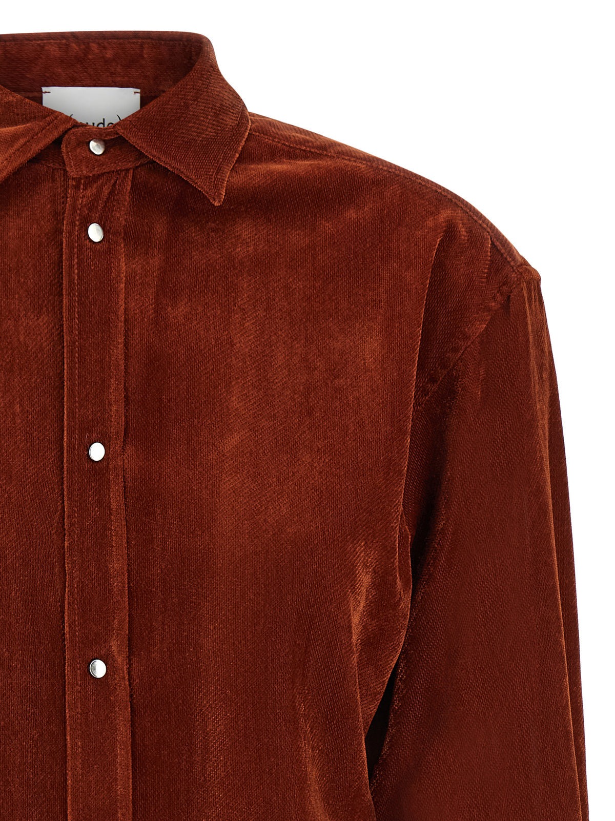 NUDE Red Viscose Women's Blouse