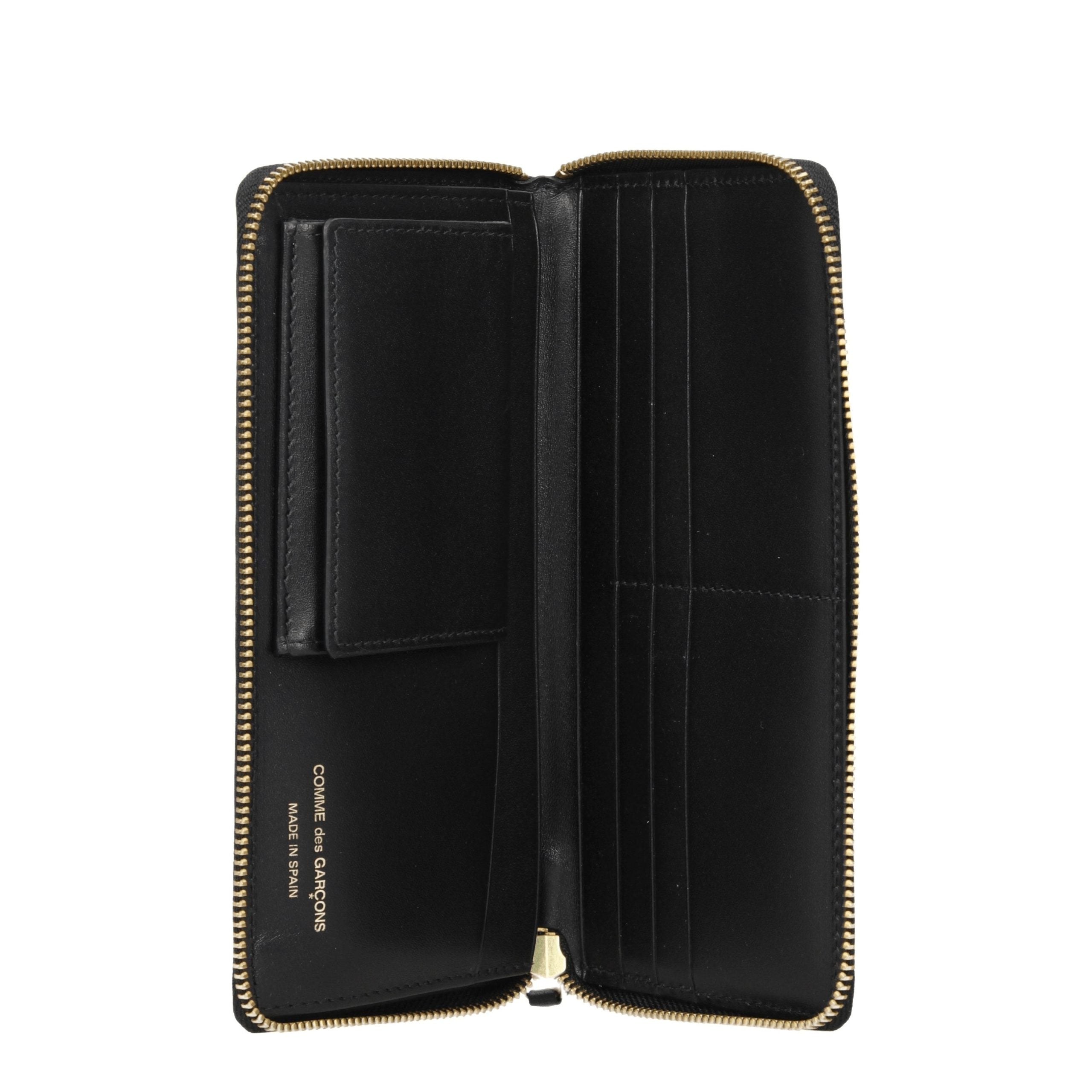 Comme Des Garçons Black Leather Men's Wallet