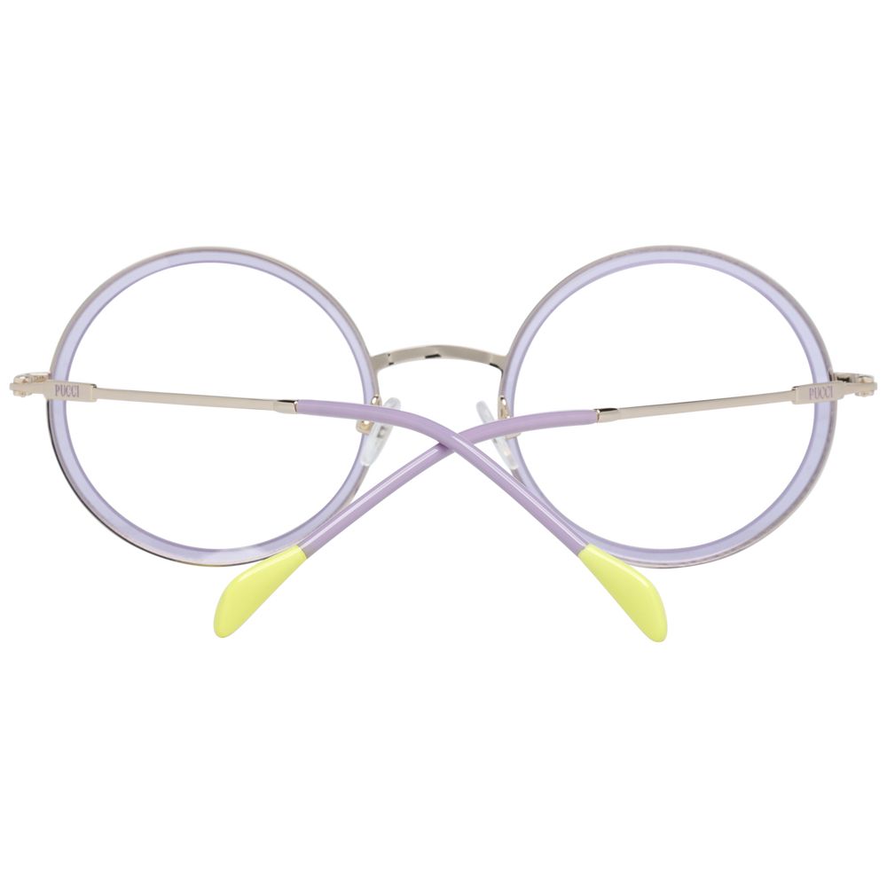 Emilio Pucci Purple Metal & Plastic Glasses Women's (Frames)