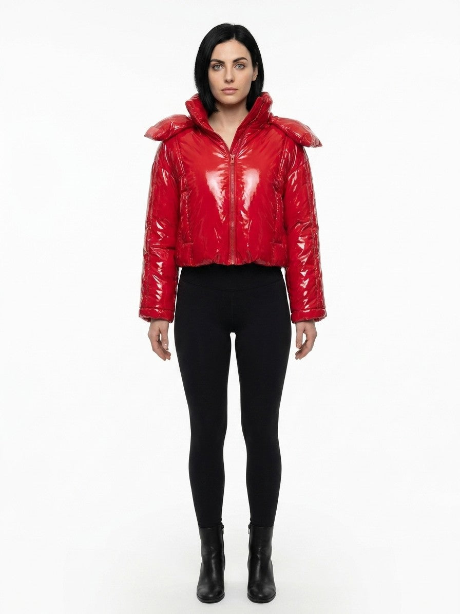 Dolce & Gabbana Red Elastane Full-Length Women's Jacket