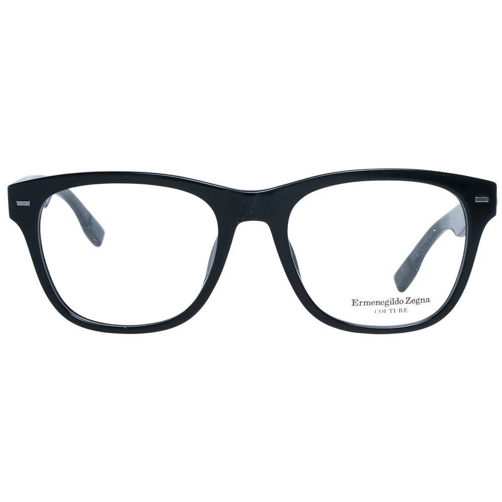Ermenegildo Zegna Black Plastic Glasses Men's (Frames)