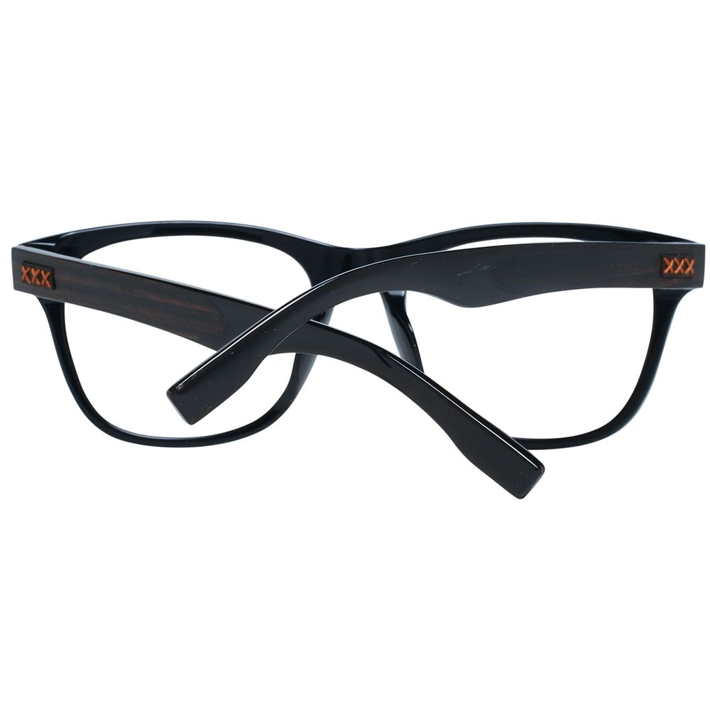 Ermenegildo Zegna Black Plastic Glasses Men's (Frames)