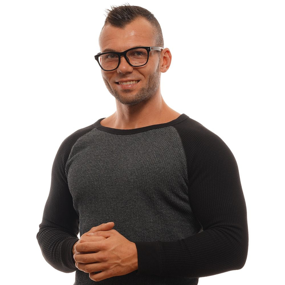 Ermenegildo Zegna Black Plastic Glasses Men's (Frames)