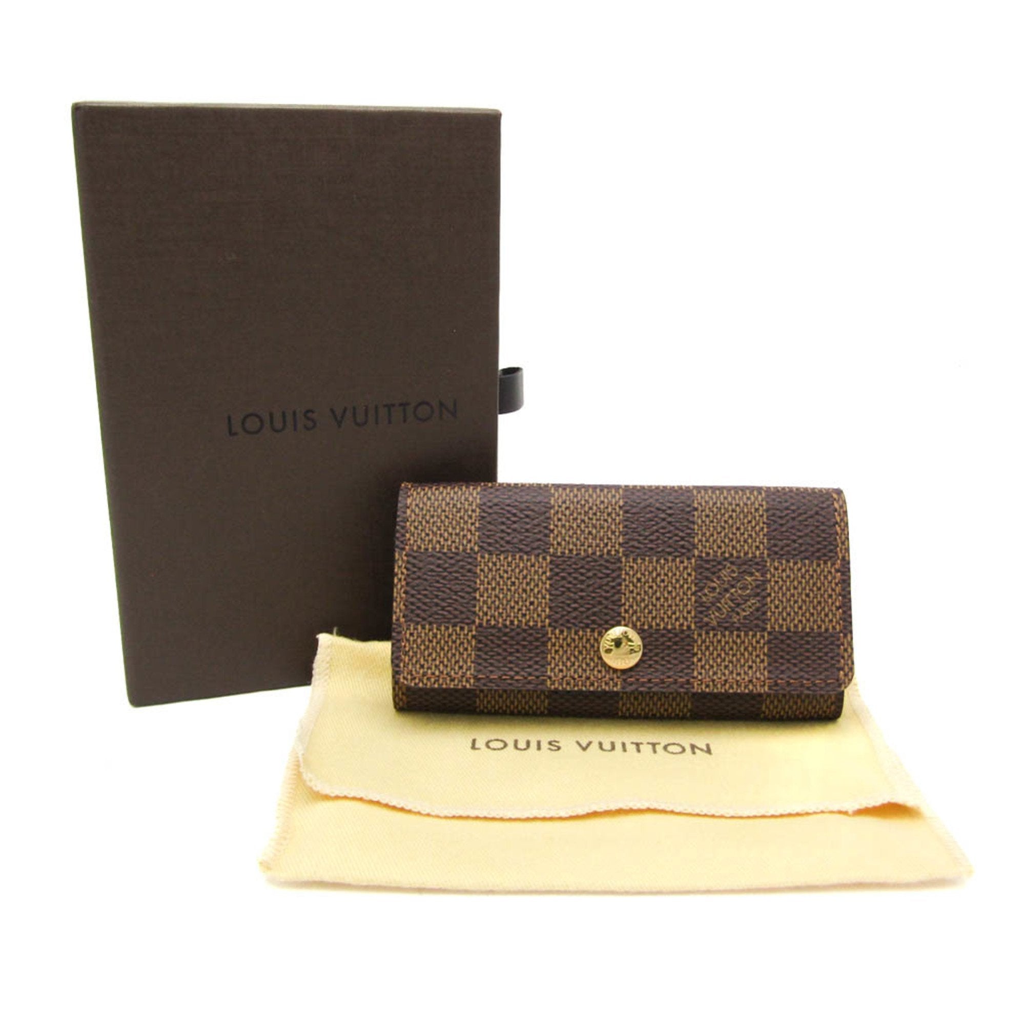 Louis Vuitton Multiclés 4 Brown Canvas Wallet (Pre-Owned)