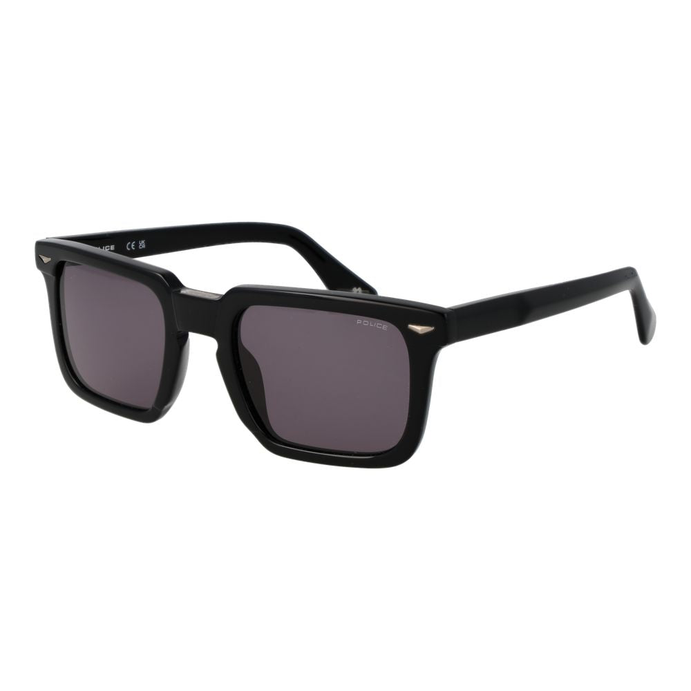 Police Black Cellulose Acetate Men's Sunglasses