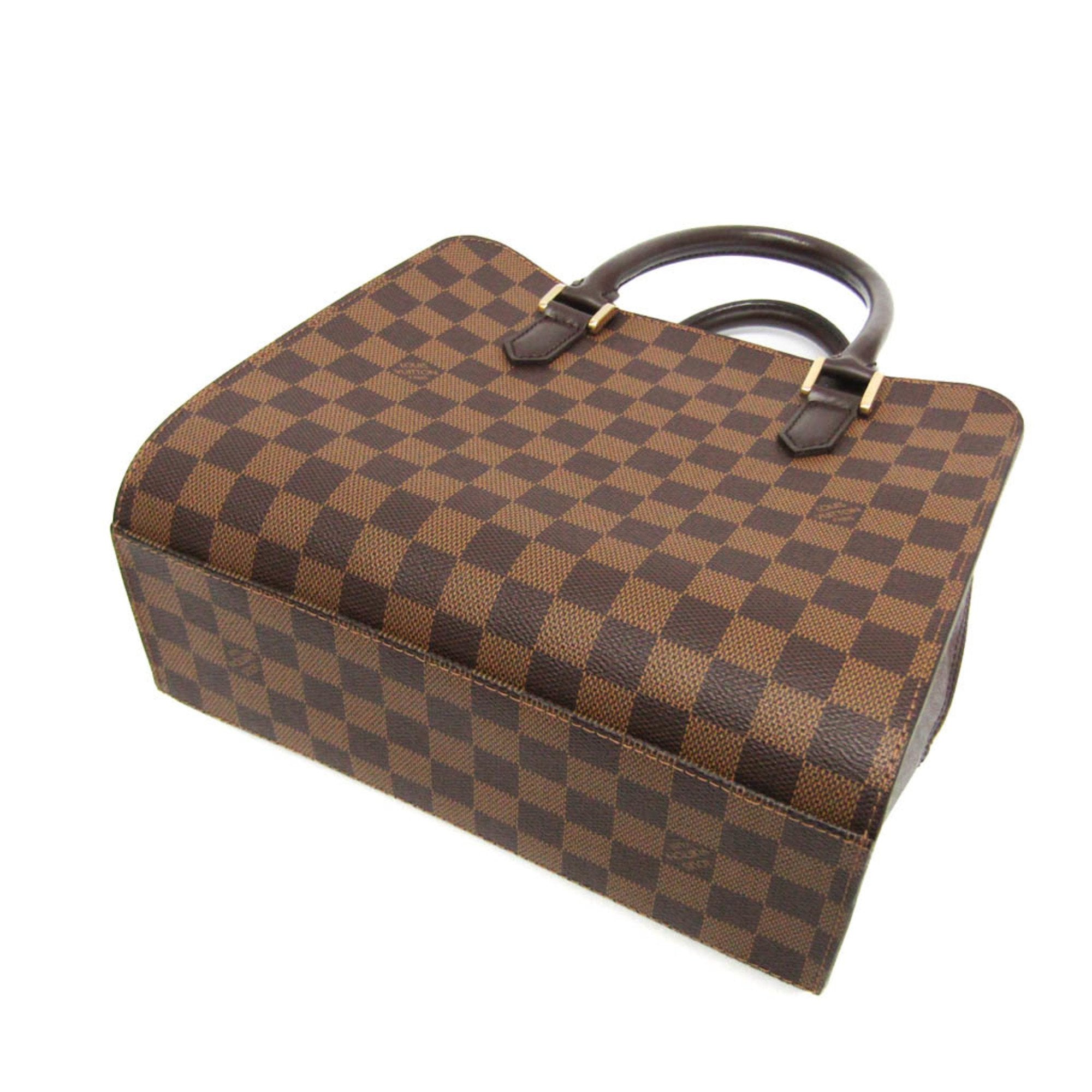 Louis Vuitton Triana Brown Canvas Handbag (Pre-Owned)