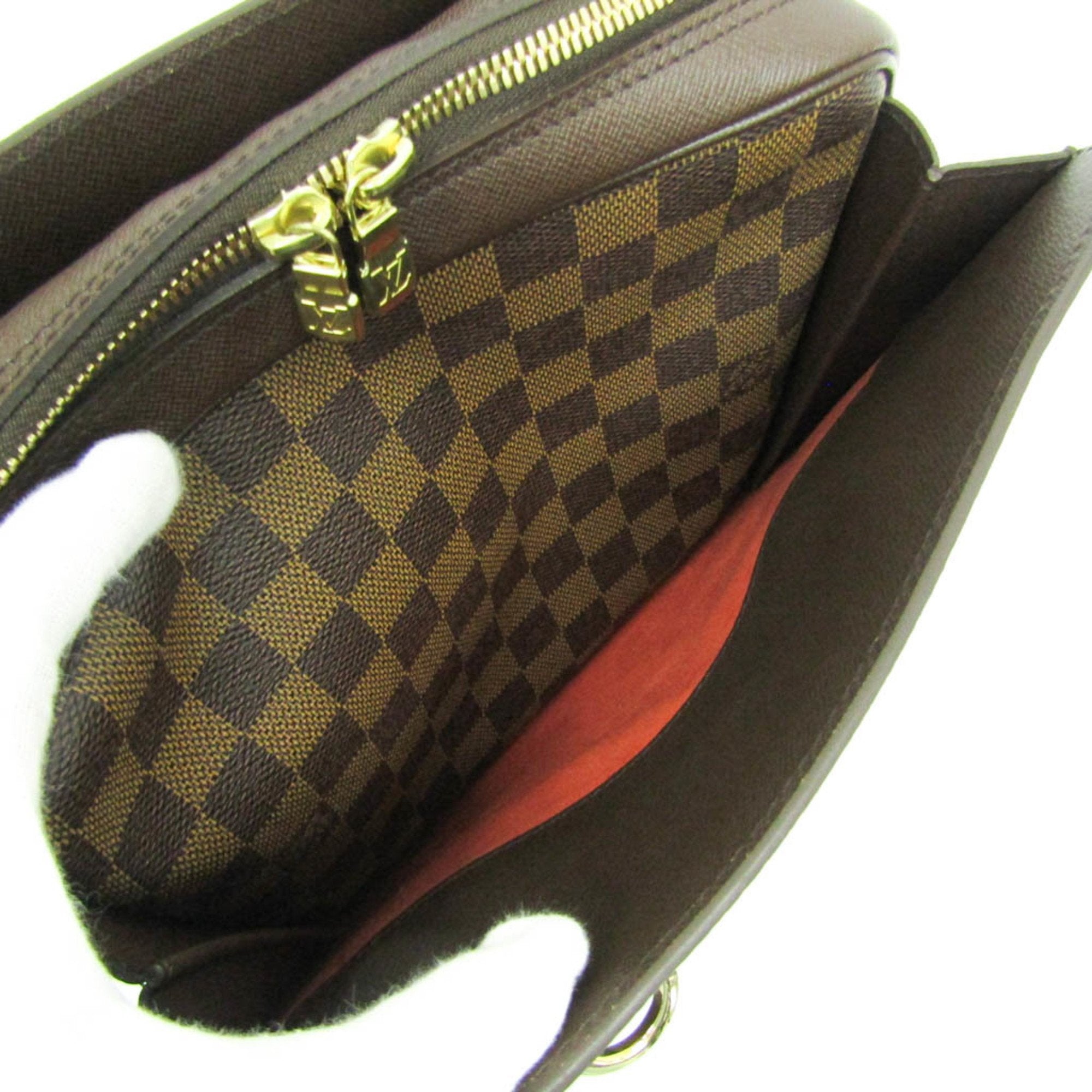 Louis Vuitton Triana Brown Canvas Handbag (Pre-Owned)