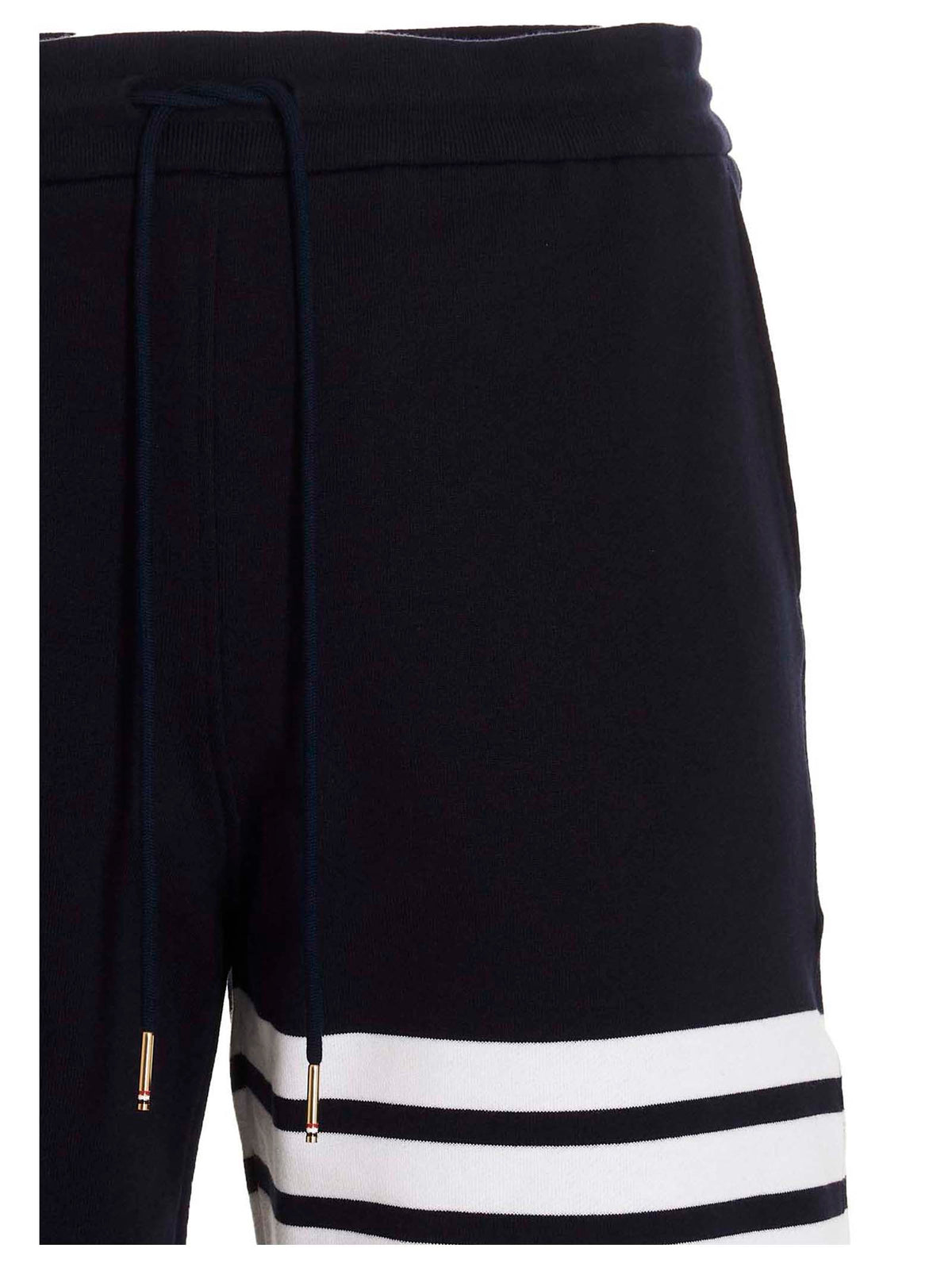 Thom Browne Blue Cotton Bermuda Men's Shorts
