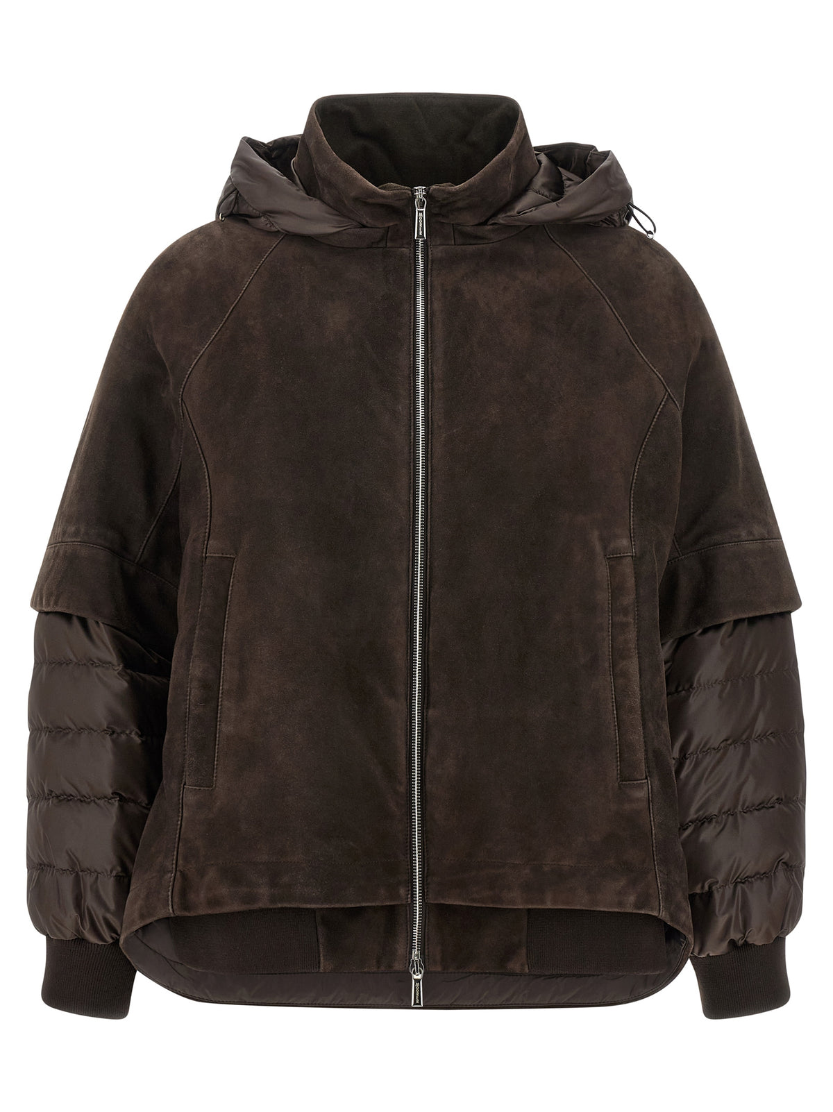 MooRER Brown Wool Leather Women's Jacket