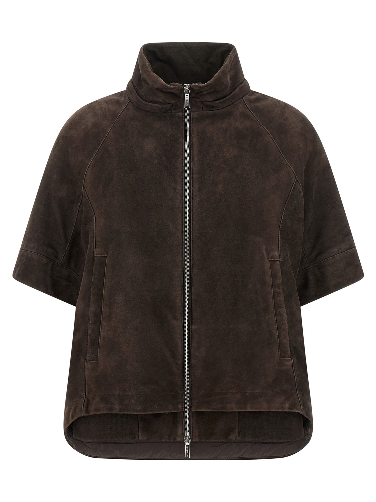 MooRER Brown Wool Leather Women's Jacket