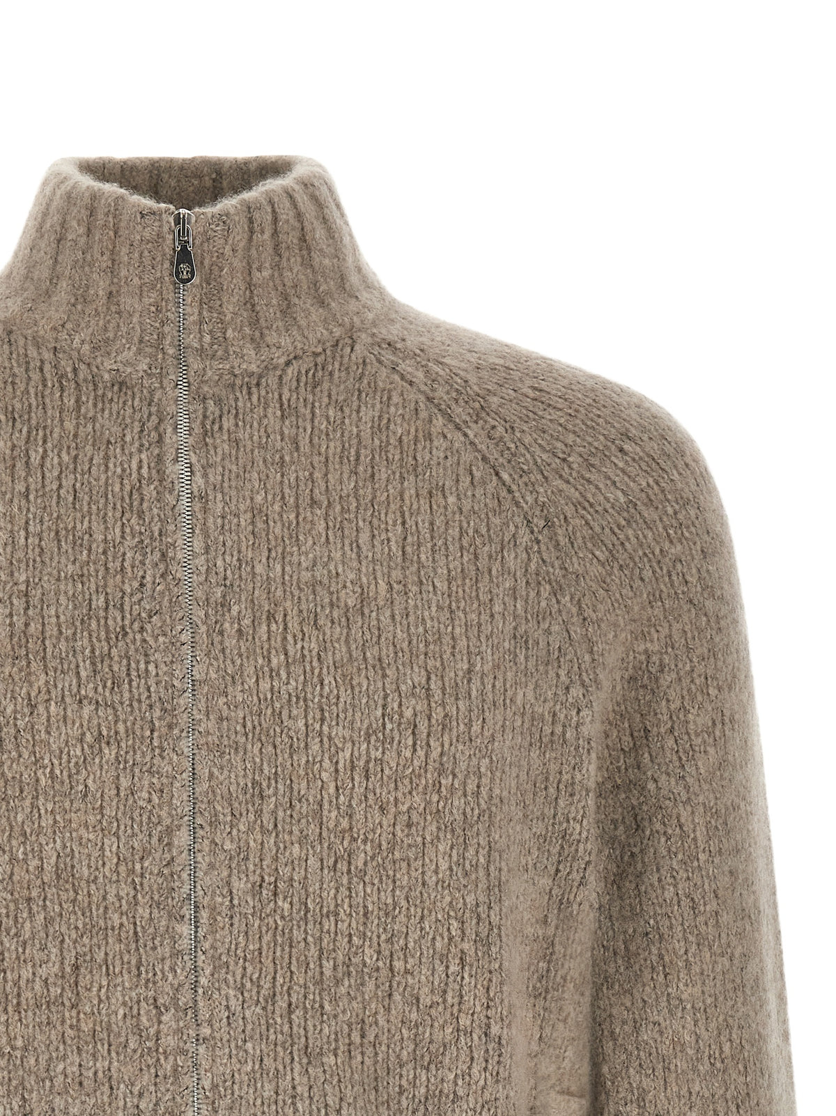 Brunello Cucinelli Beige Cashmere Men's Cardigan