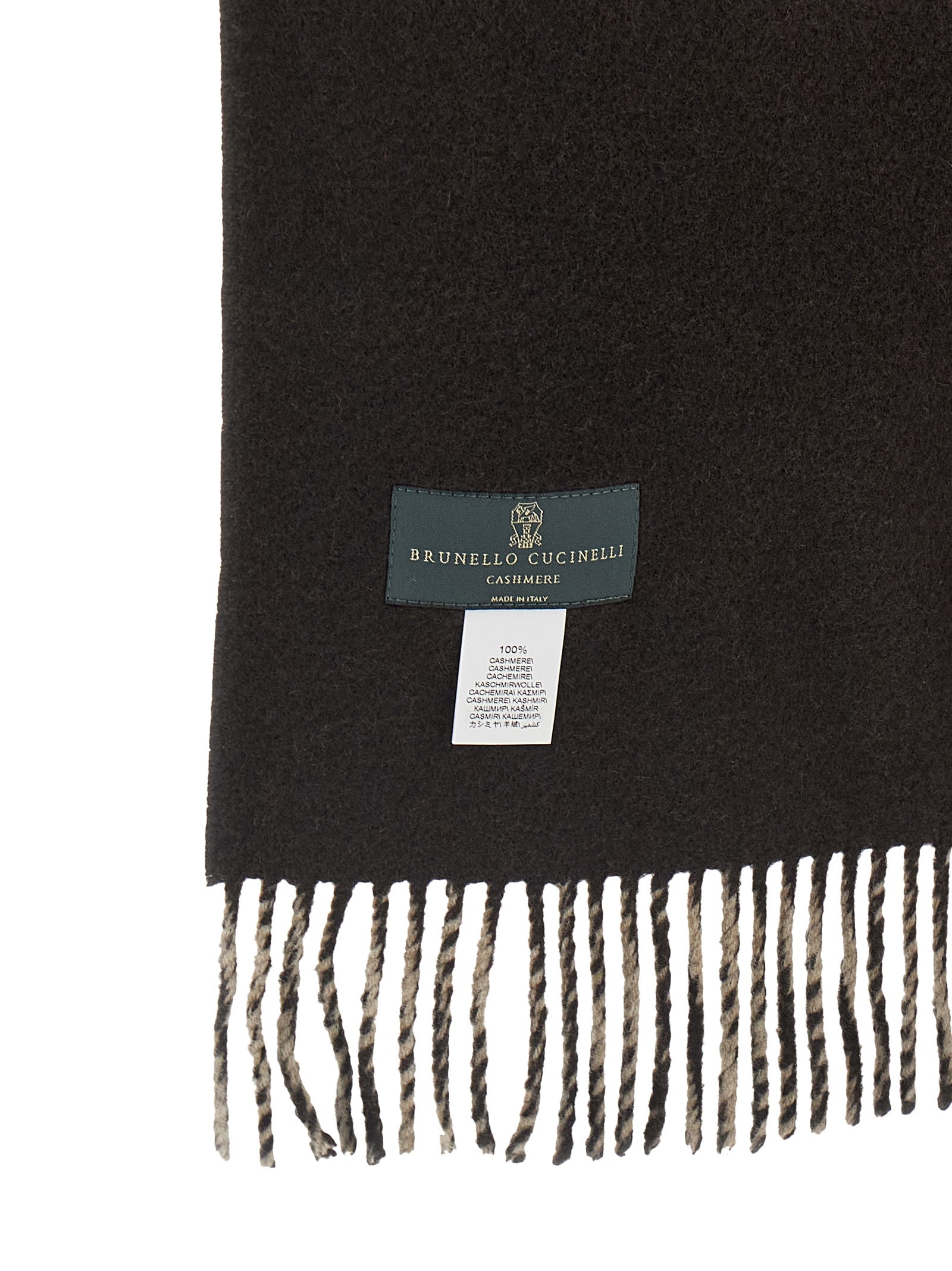 Brunello Cucinelli Brown Cashmere Women's Scarf
