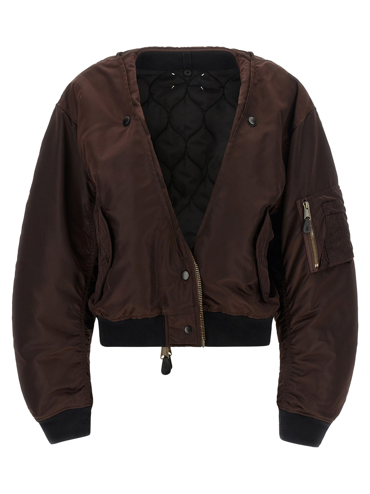 Maison Margiela Brown Polyamide Women's Bomber