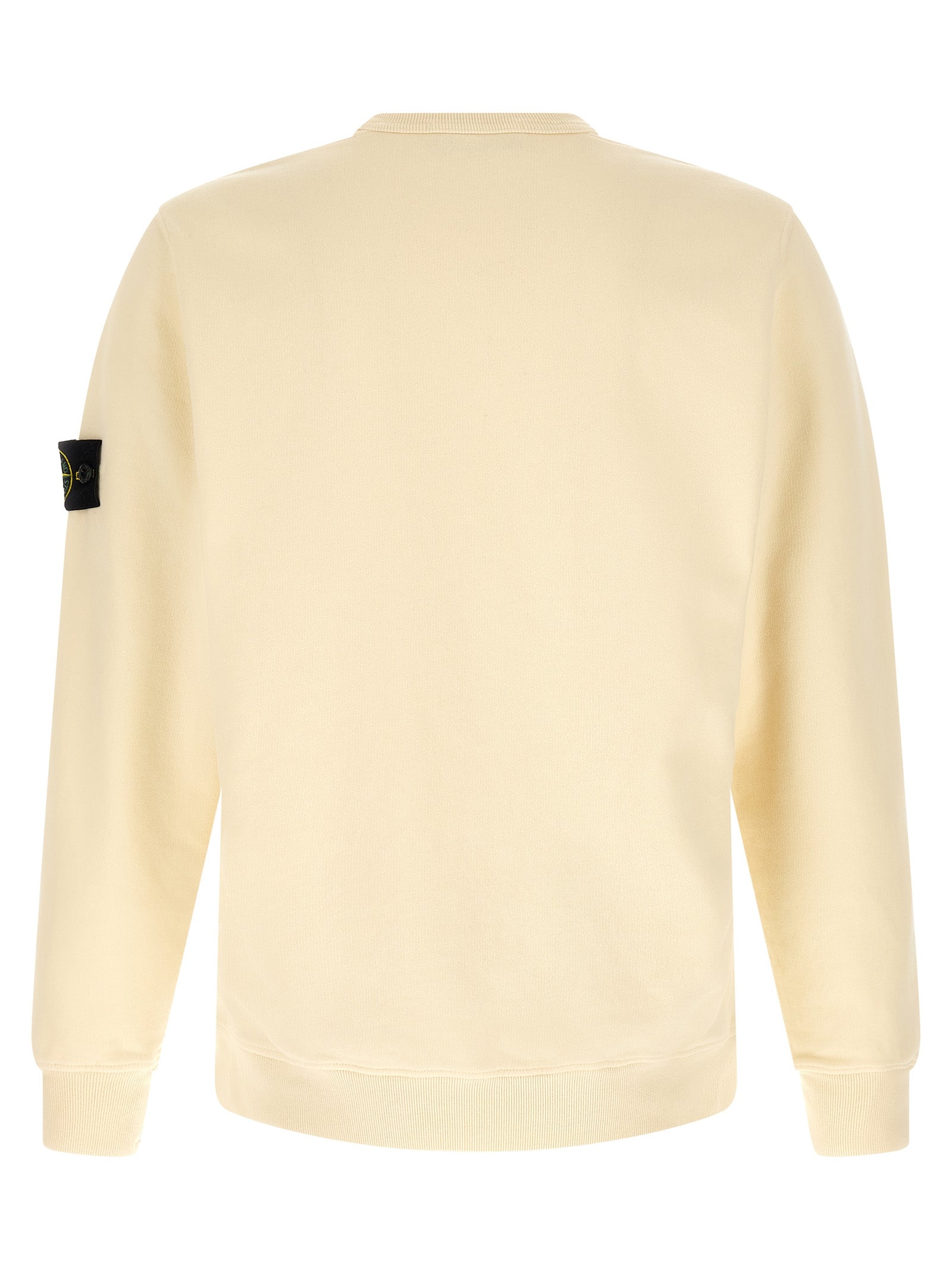 Stone Island White Cotton Men's Sweatshirt