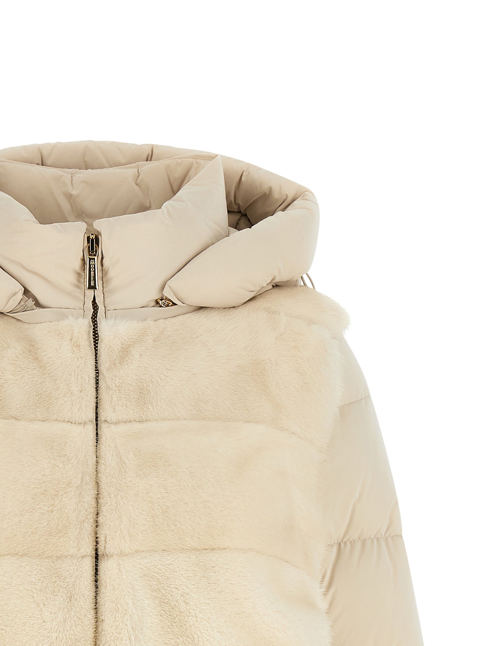 MooRER White Wool Shell Women's Jacket