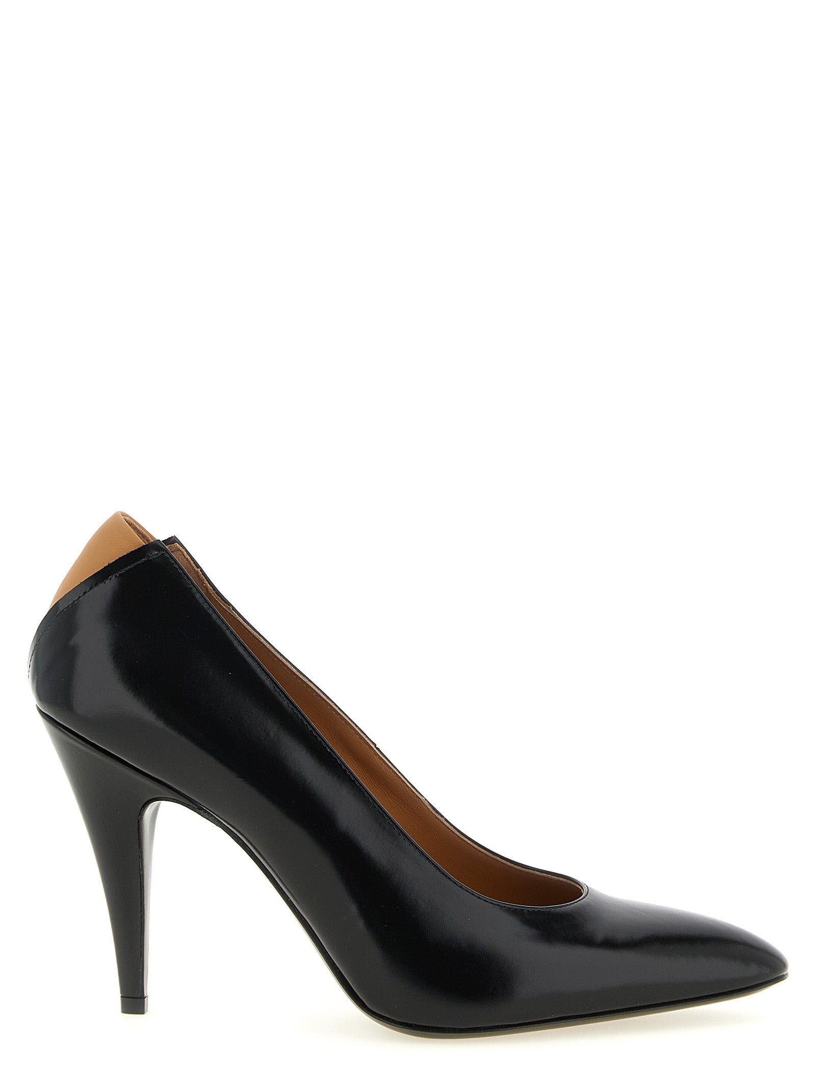 Jil Sander Black Calfskin High Heel Women's Pumps