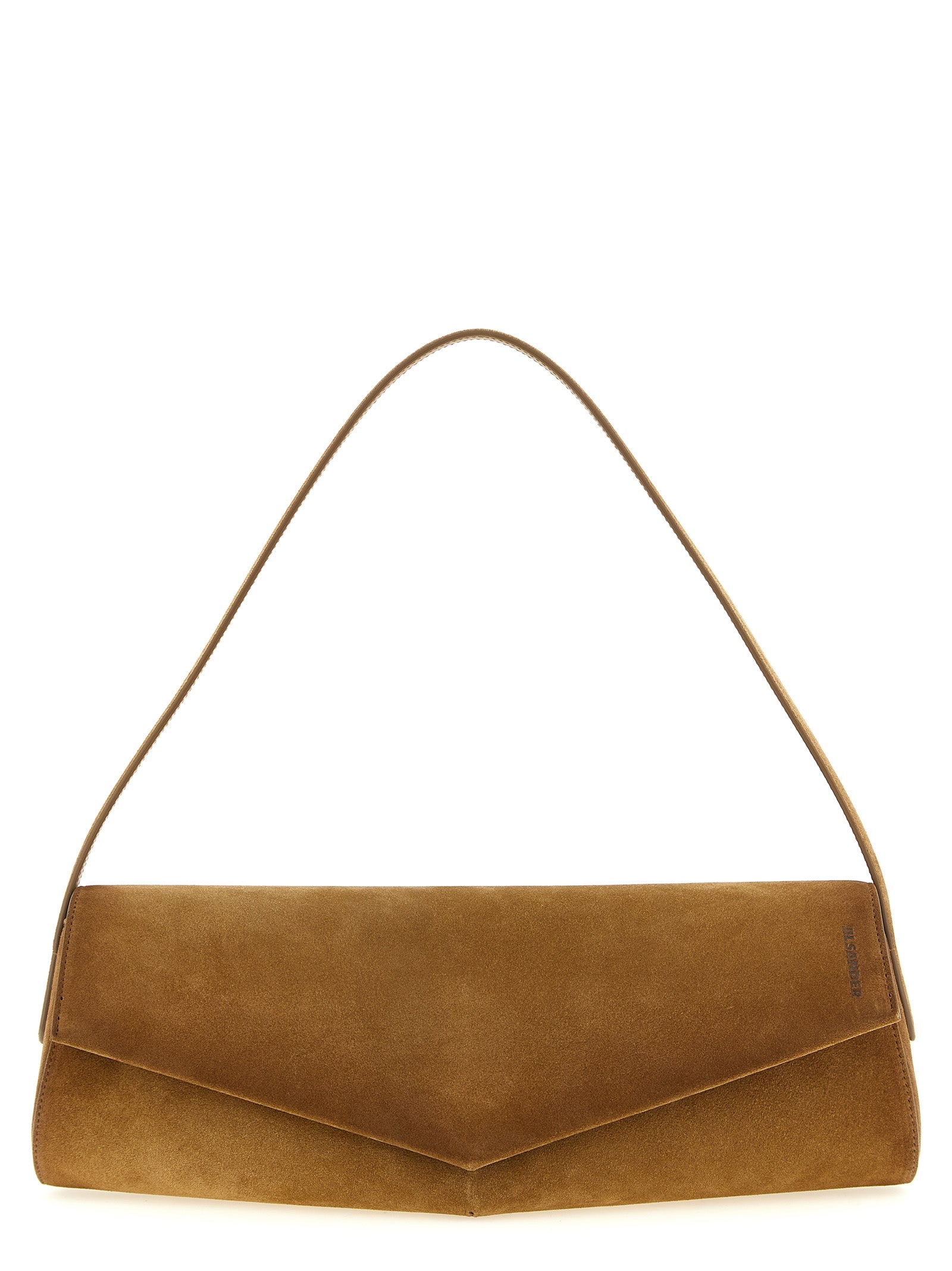 Jil Sander Brown Calfskin Shoulder Women's Bag