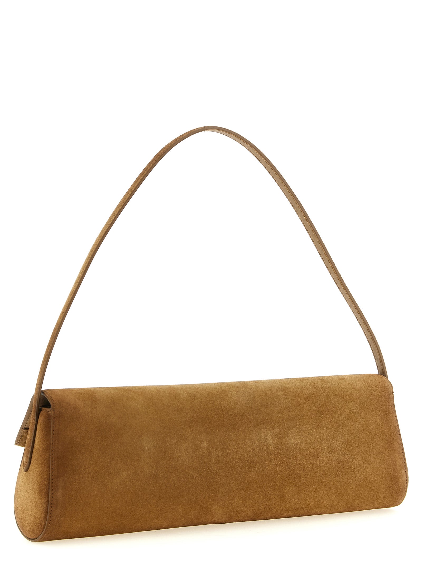 Jil Sander Brown Calfskin Shoulder Women's Bag