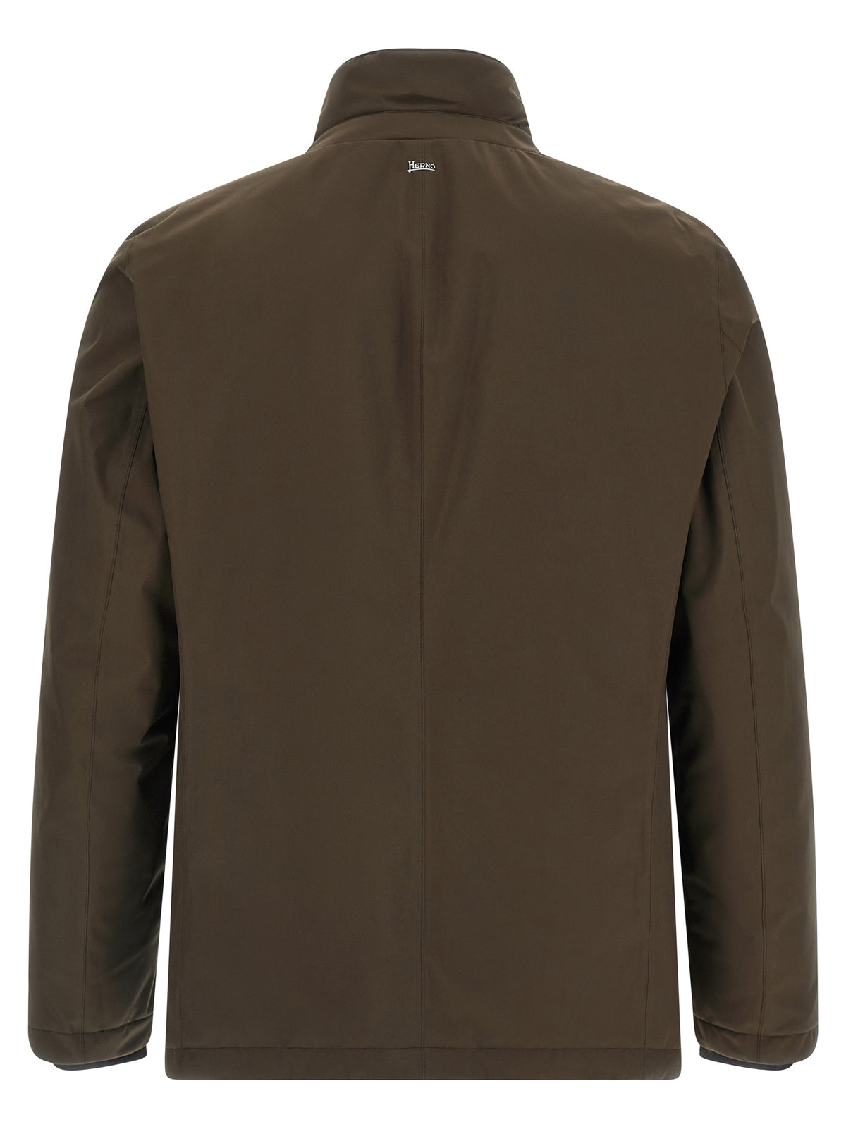 Herno Brown Polyester Full-Length Men's Jacket