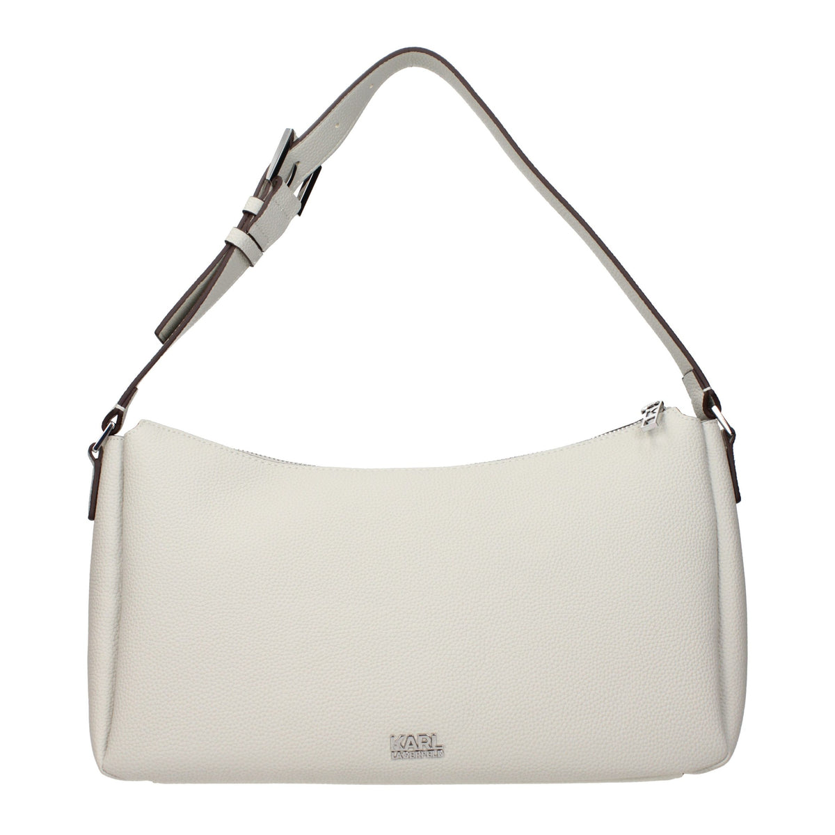 Karl Lagerfeld Gray Leather Shoulder Women's Bag