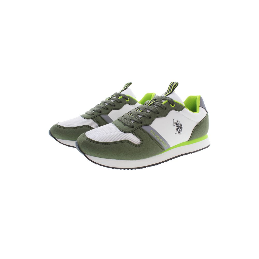 U.S. POLO ASSN. Green Polyester Men's Men's Sneaker
