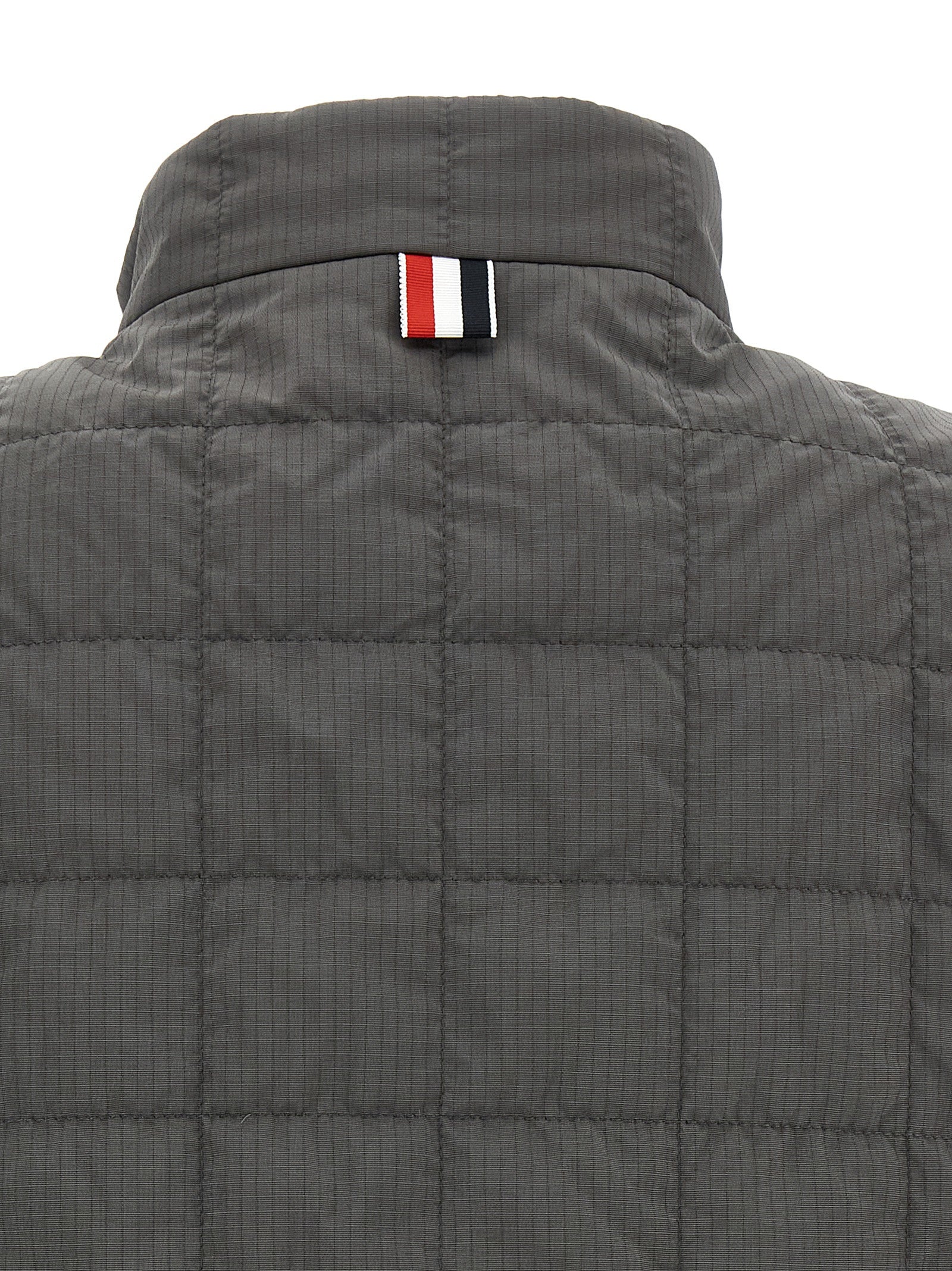 Thom Browne Gray Polyamide Sleeveless Men's Jacket