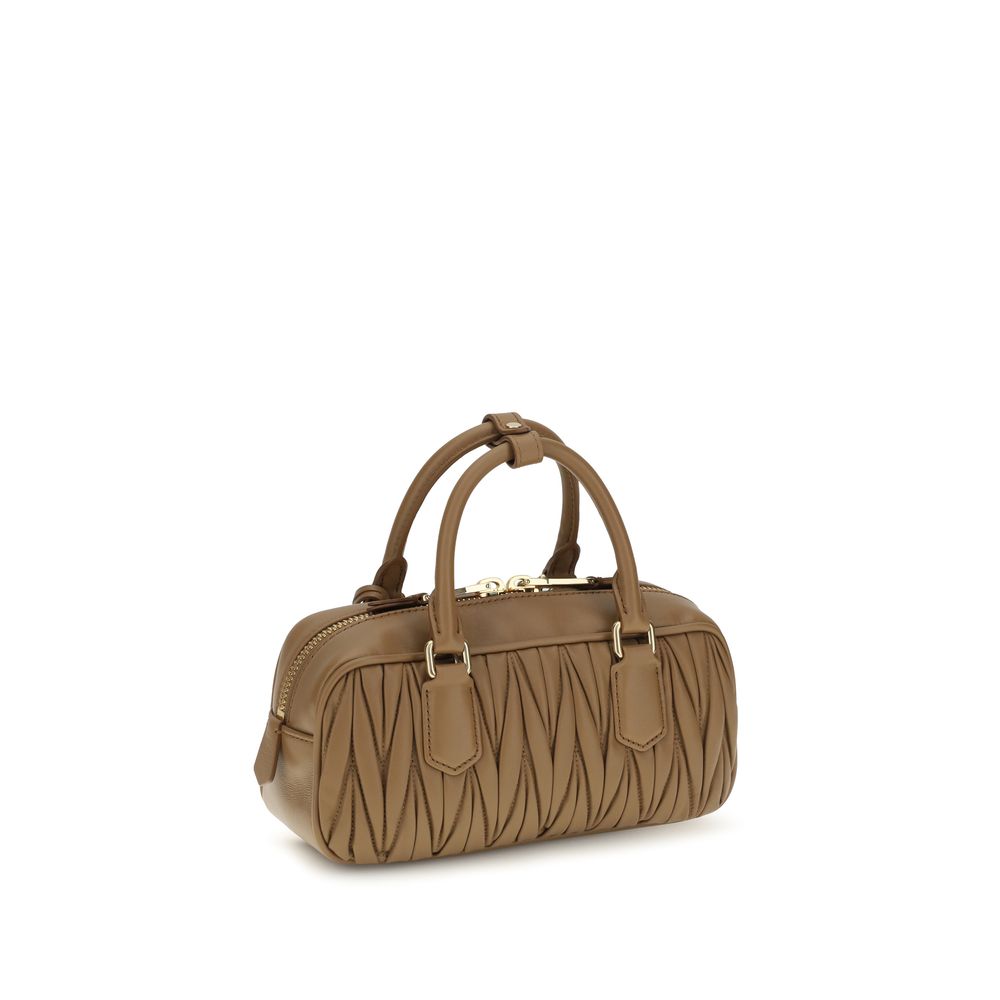 Miu Miu Beige Calf Leather Bos Taurus Women's Handbag