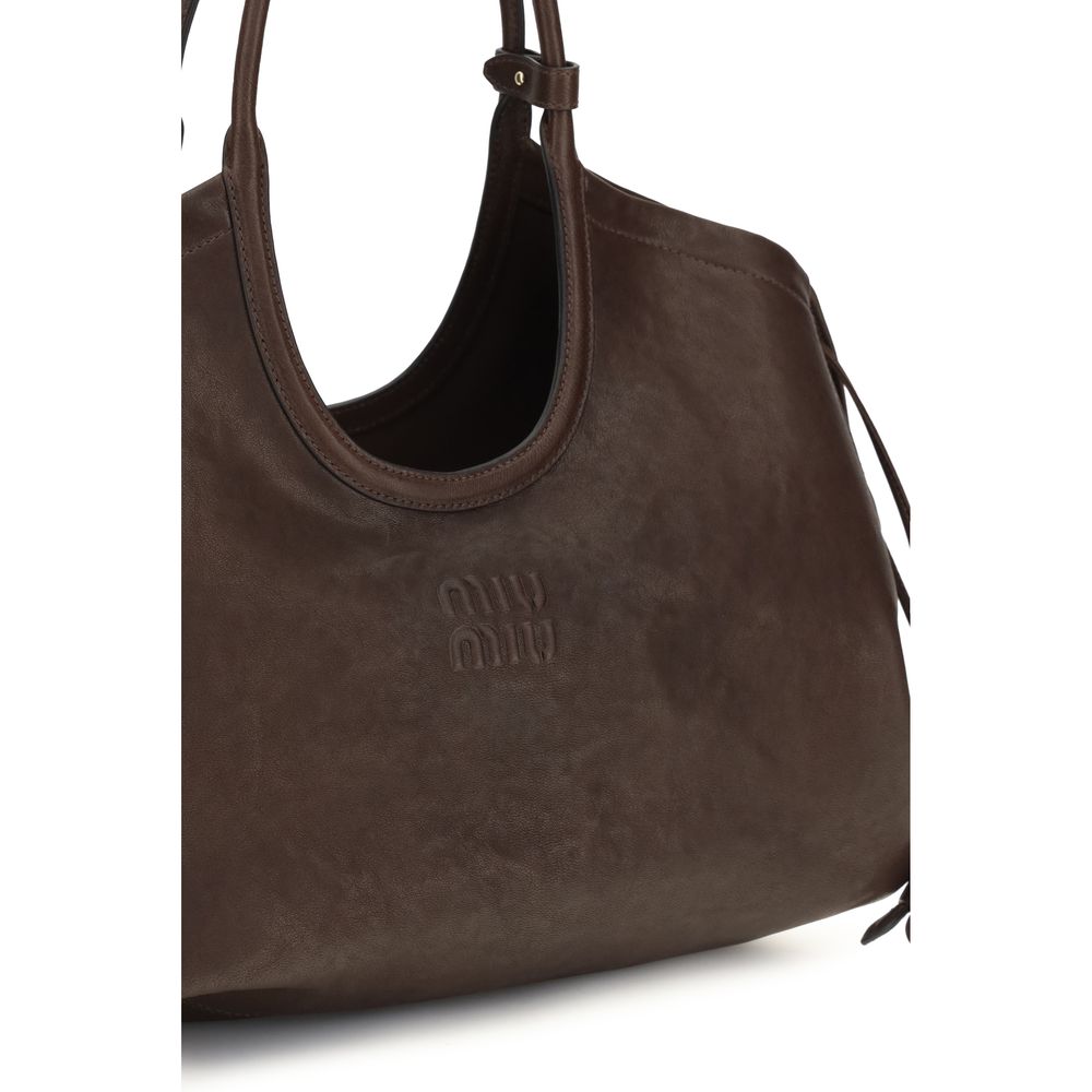 Miu Miu Brown Lamb Ovis Aries Women's Handbag