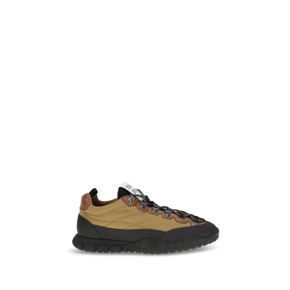 Miu Miu Beige Polyamide Athletic Women's Sneakers