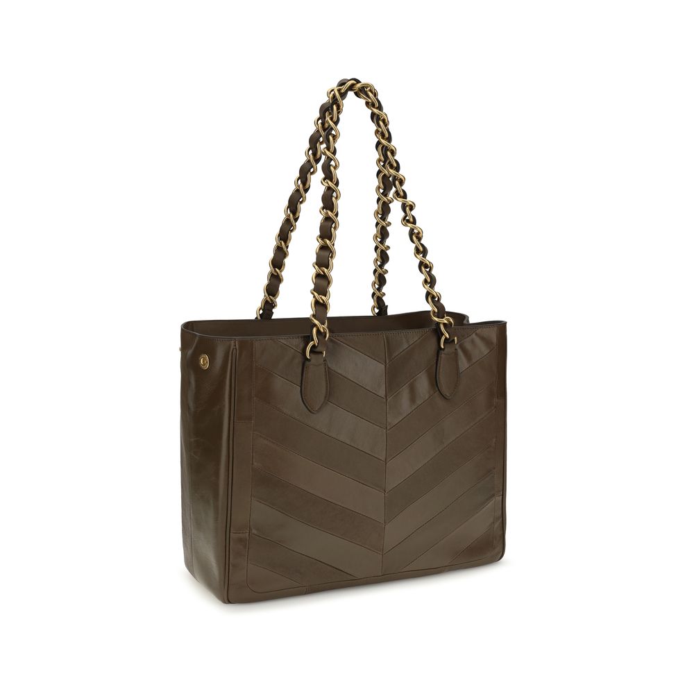 Valentino Garavani Brown Lamb Ovis Aries Shoulder Women's Bag