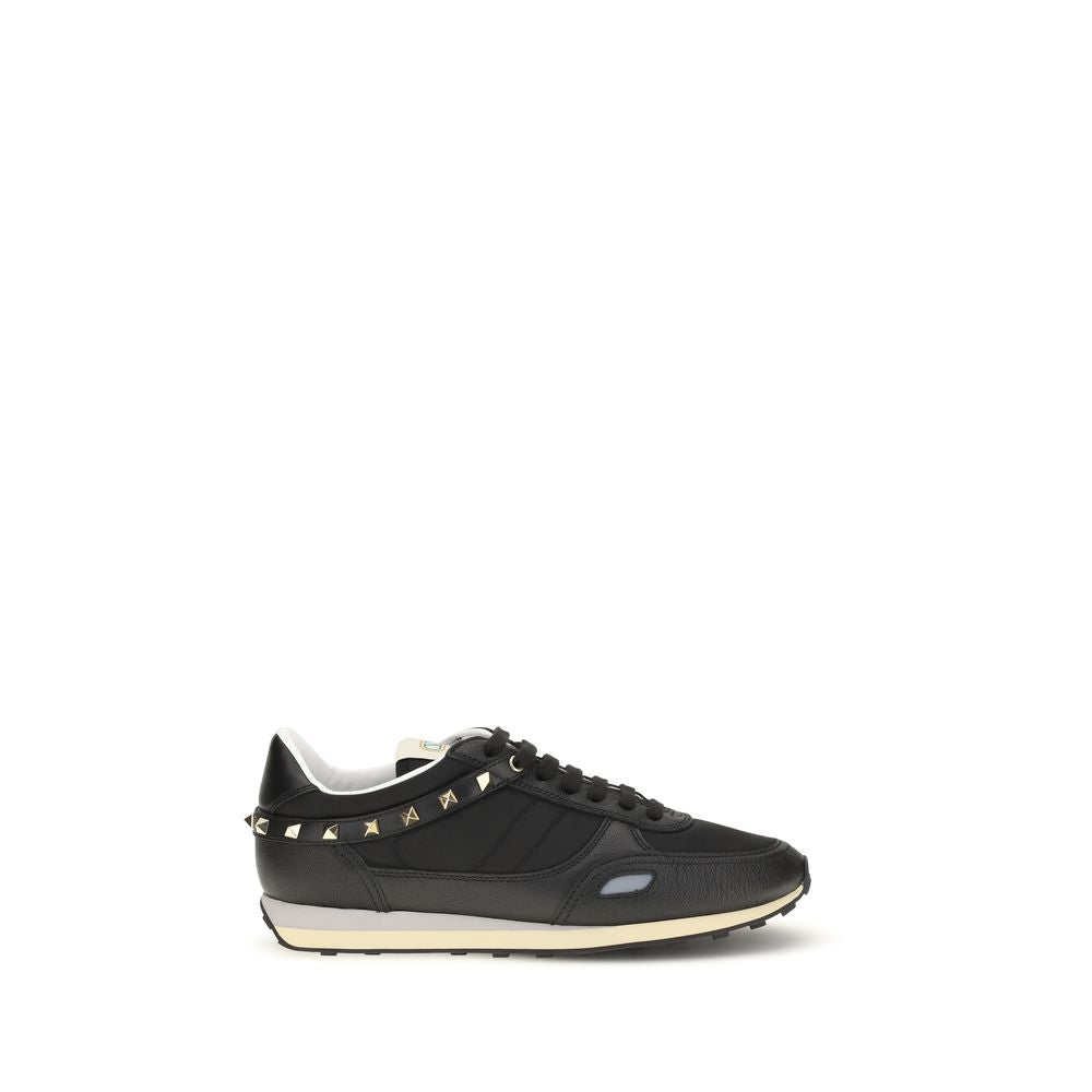 Valentino Garavani Black Polyamide Athletic Men's Sneakers