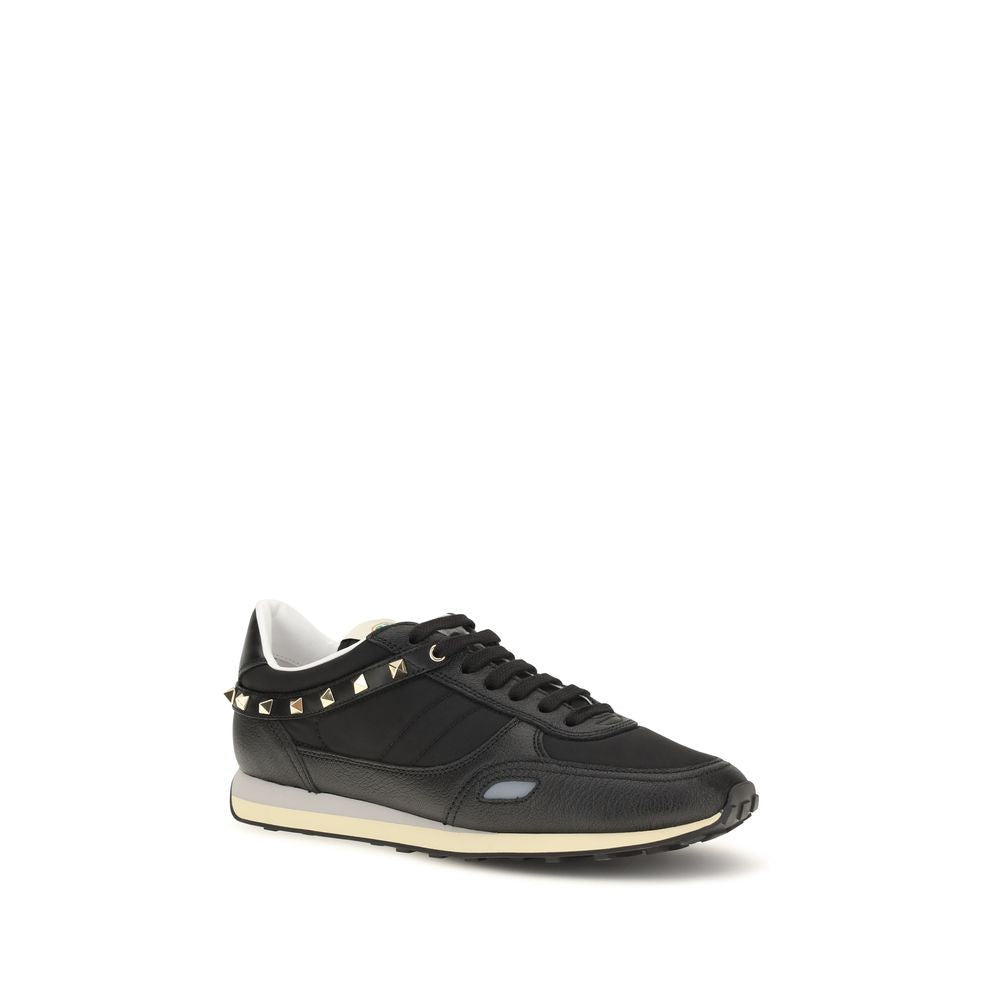 Valentino Garavani Black Polyamide Athletic Men's Sneakers