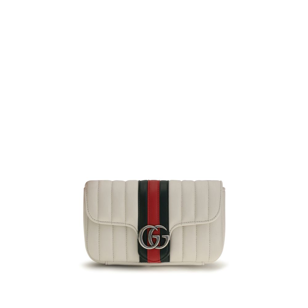 Gucci White Lamb Ovis Aries Shoulder Women's Bag