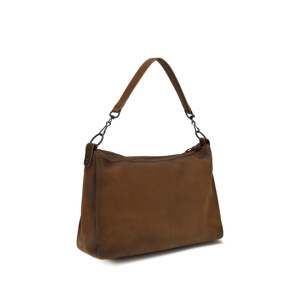 Balenciaga Brown Lamb Ovis Aries Shoulder Men's Bag