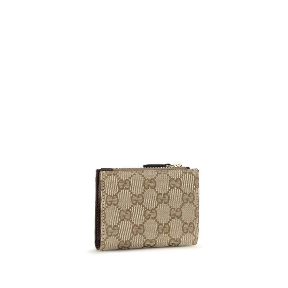 Gucci Brown Cotton Women's Wallet