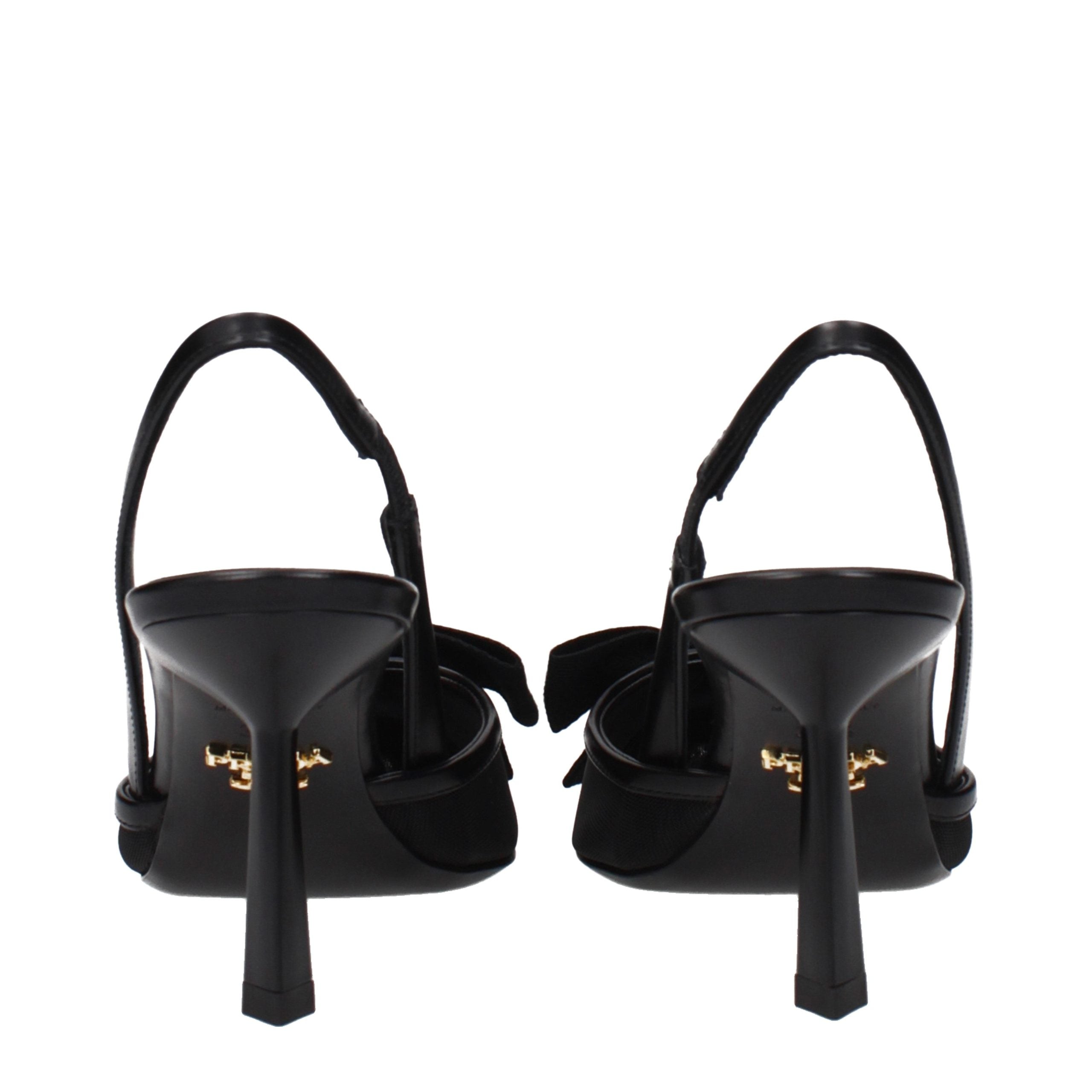 Prada Black Fibres High Heel Women's Pumps