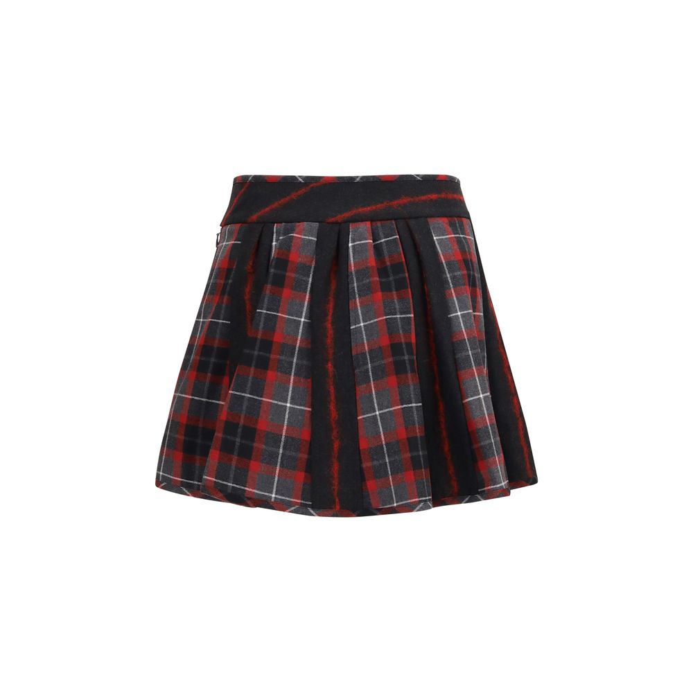 Vivienne Westwood Red Wool Oves Aries Mini Women's Skirt