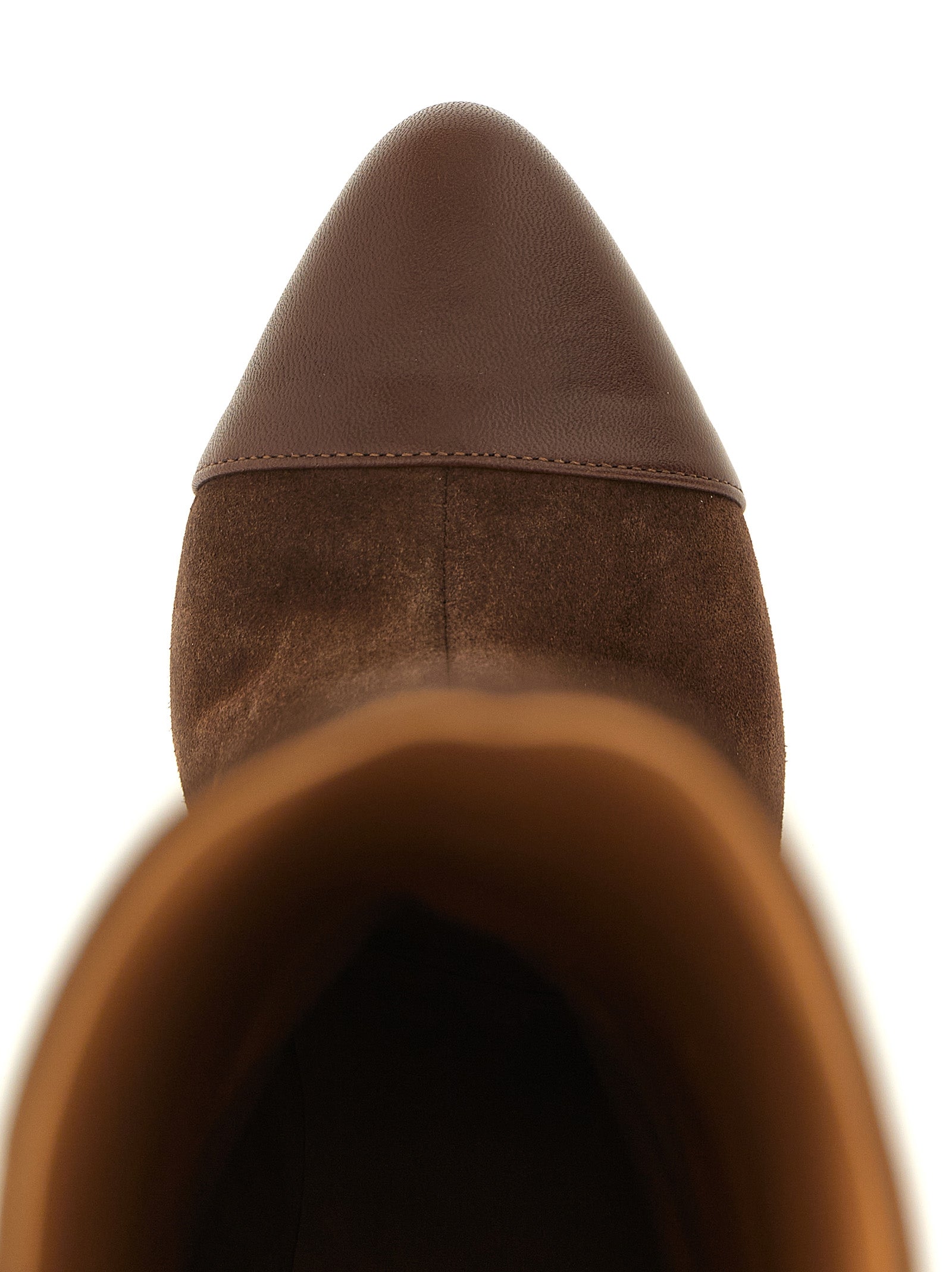 ODISSI Brown Calfskin Over The Women's Knee