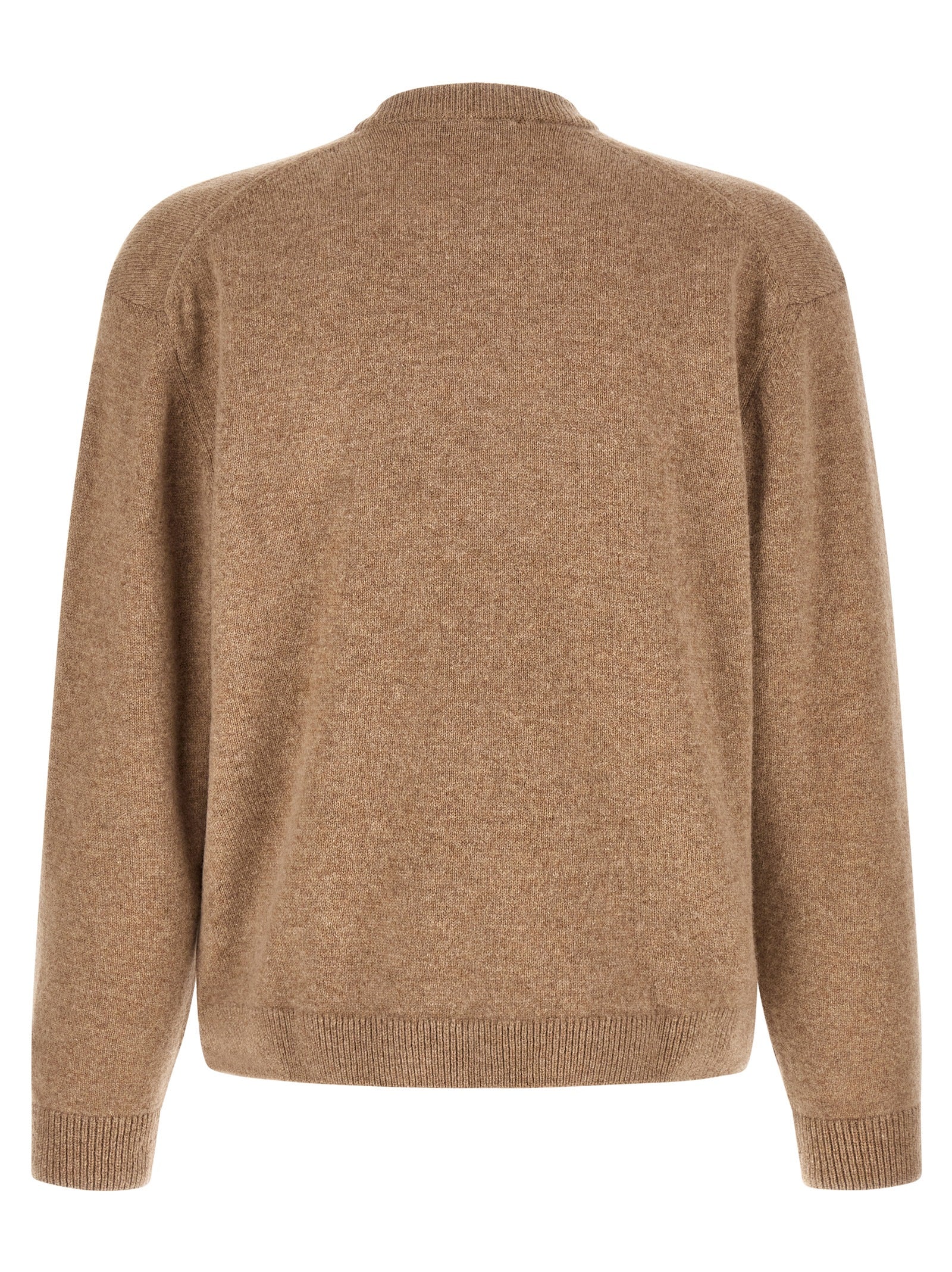 Maison Kitsuné Beige Wool Men's Cardigan