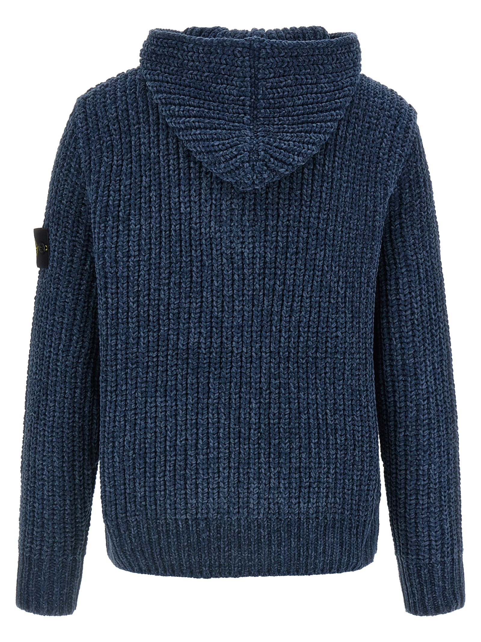 Stone Island Blue Cotton Men's Cardigan