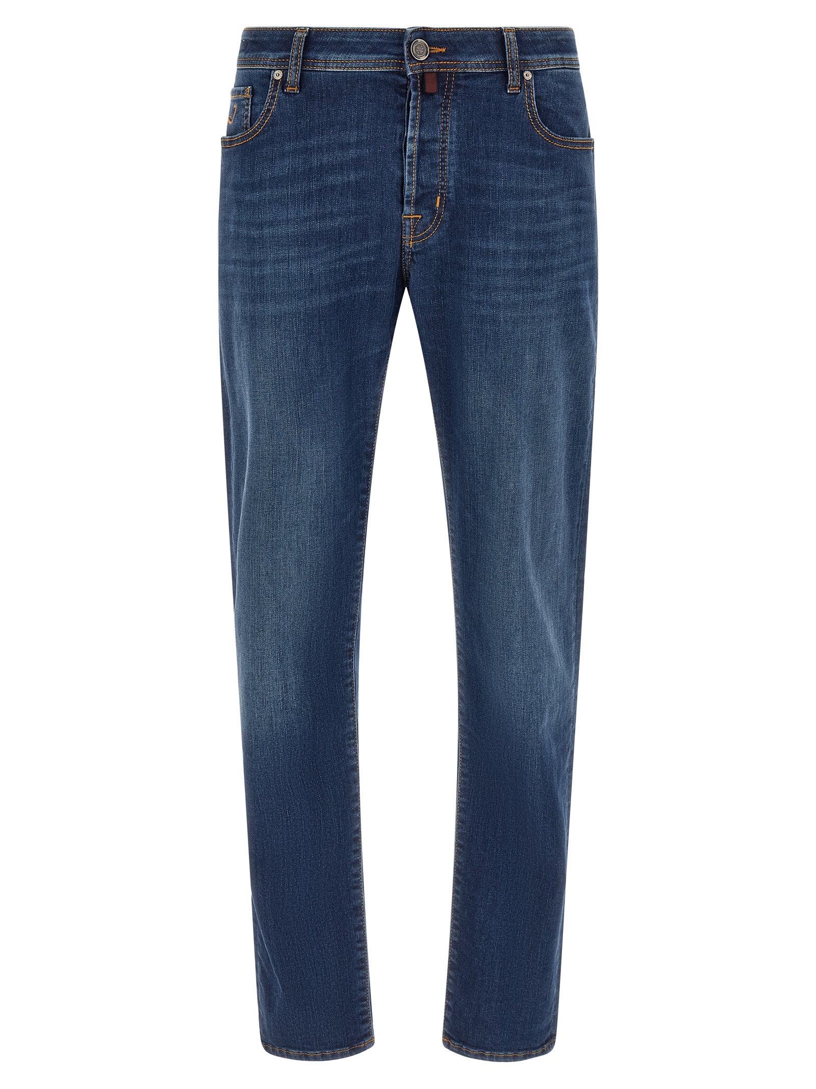 Jacob Cohen Blue Cotton Straight-Leg Men's Jeans